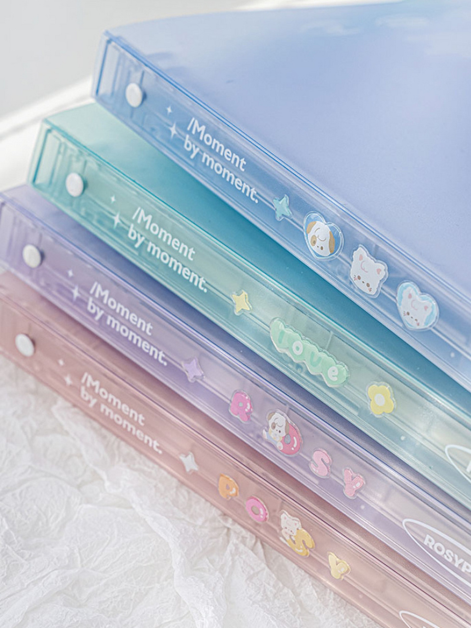 这个清透感满满的渐变活页本绝了 6015真的是坠坠坠好看的的活页