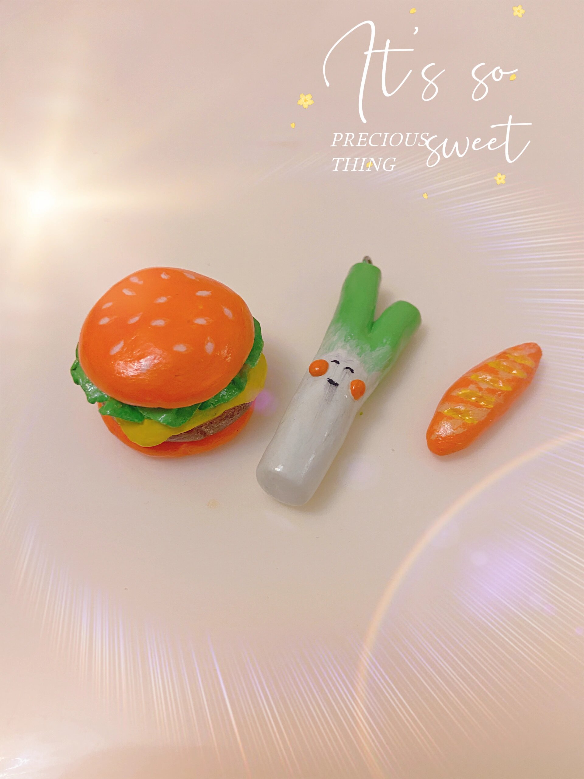 免烧陶泥diy,迷你食物也太可爱了!
