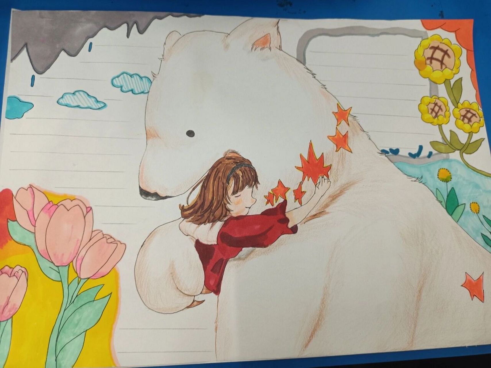 心理健康宣传海报 心理绘画