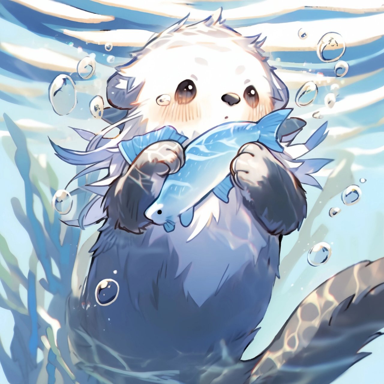 你的那维莱特海獭为什么这么圆啊?