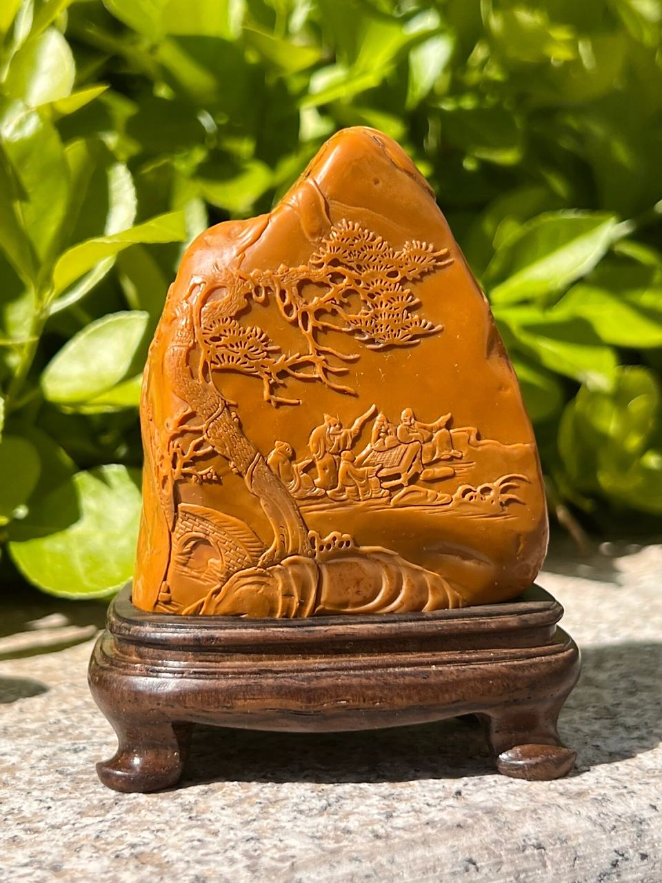 寿山石顶级鹿目田摆件 重281克 开门鹿目,皮相顶级,纯的像一张黄纸