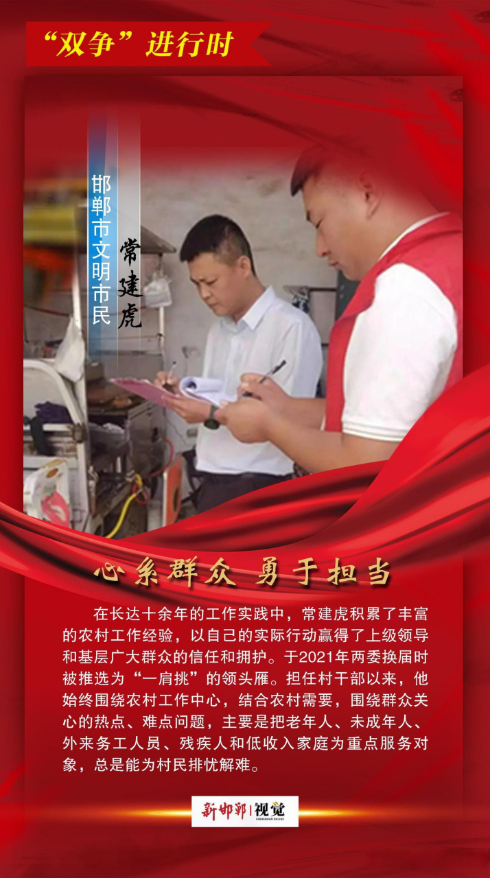 海报 | "双争"进行时·邯郸市文明市民——常建虎