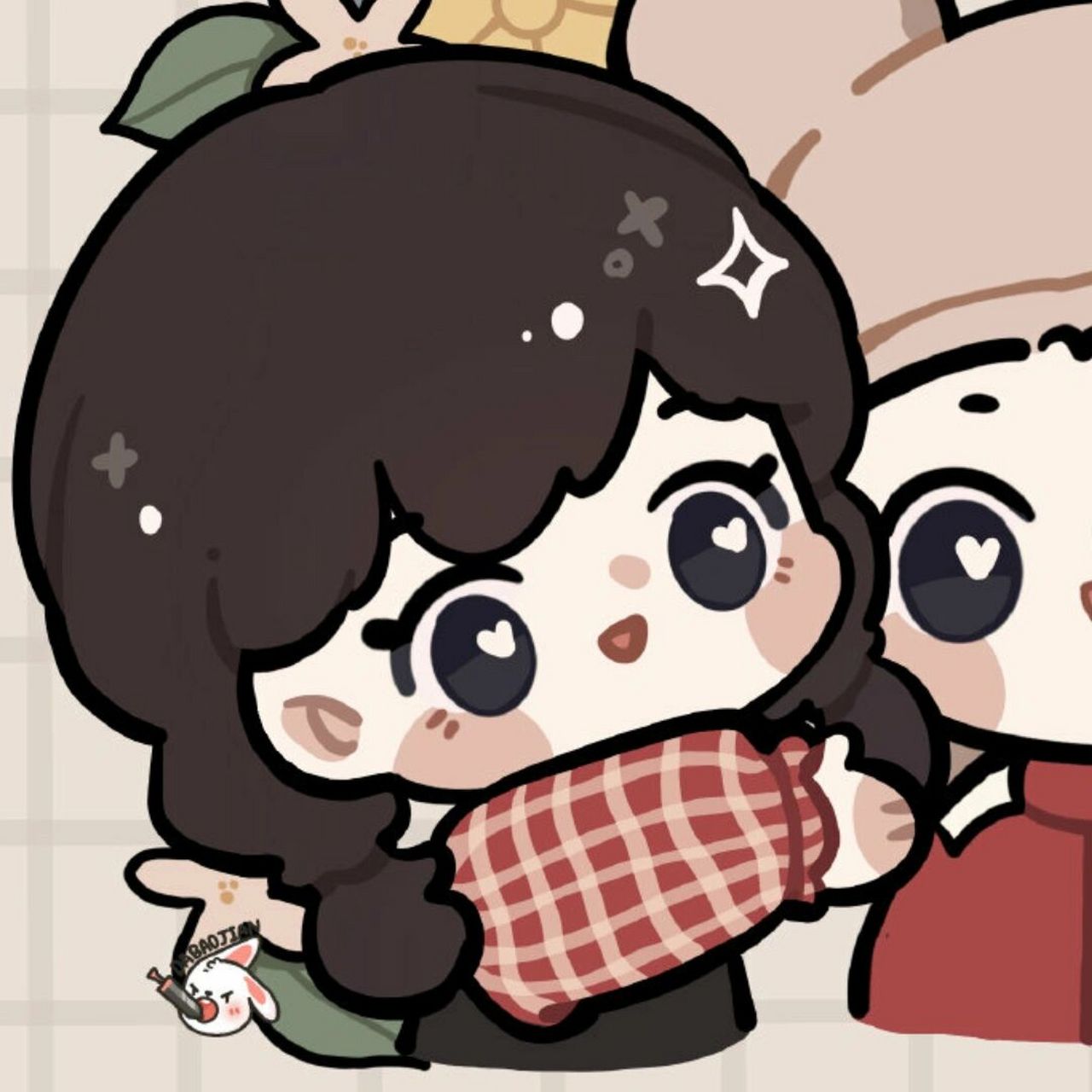 加饭姐弟|q版头像·一起迎接春天叭 浅画一下加饭姐弟叭