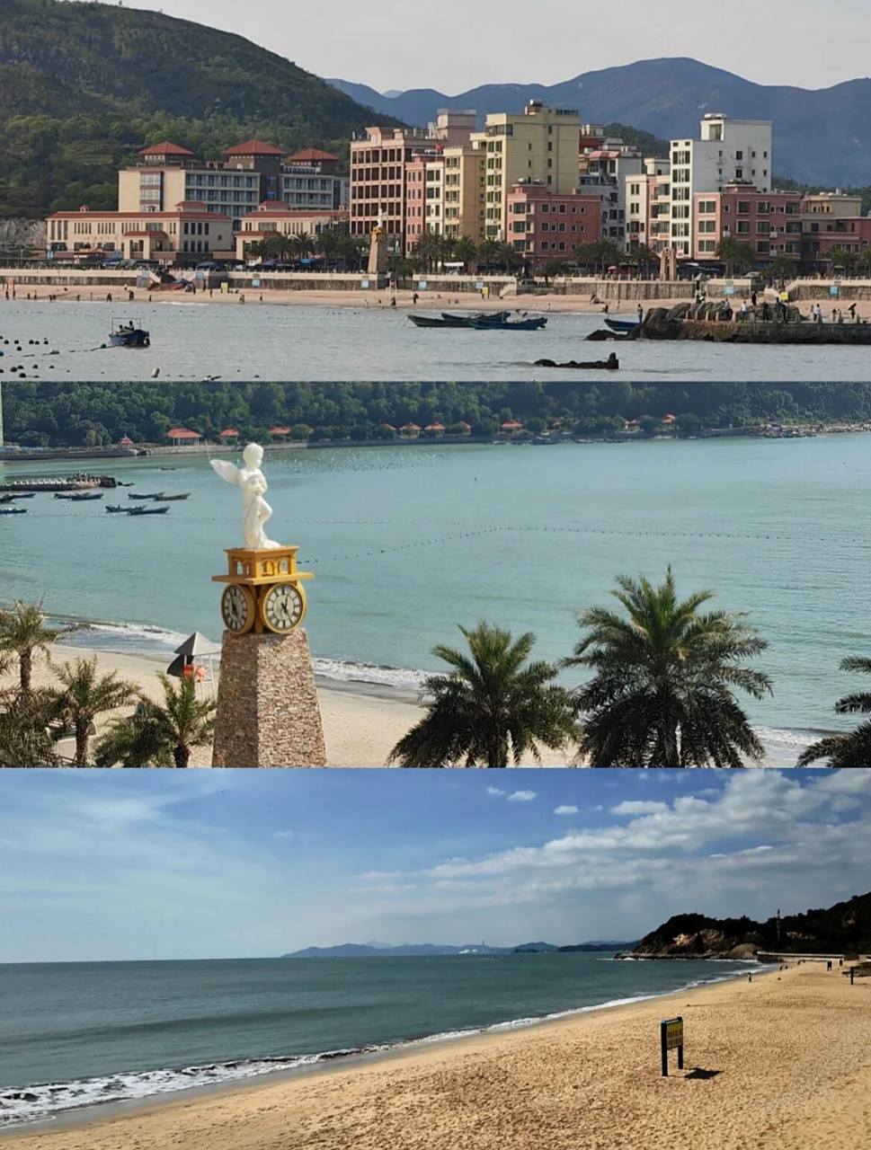 沙滩位于深圳市深汕特别合作区东部——鲘门镇百安半岛,背靠莲花山脉