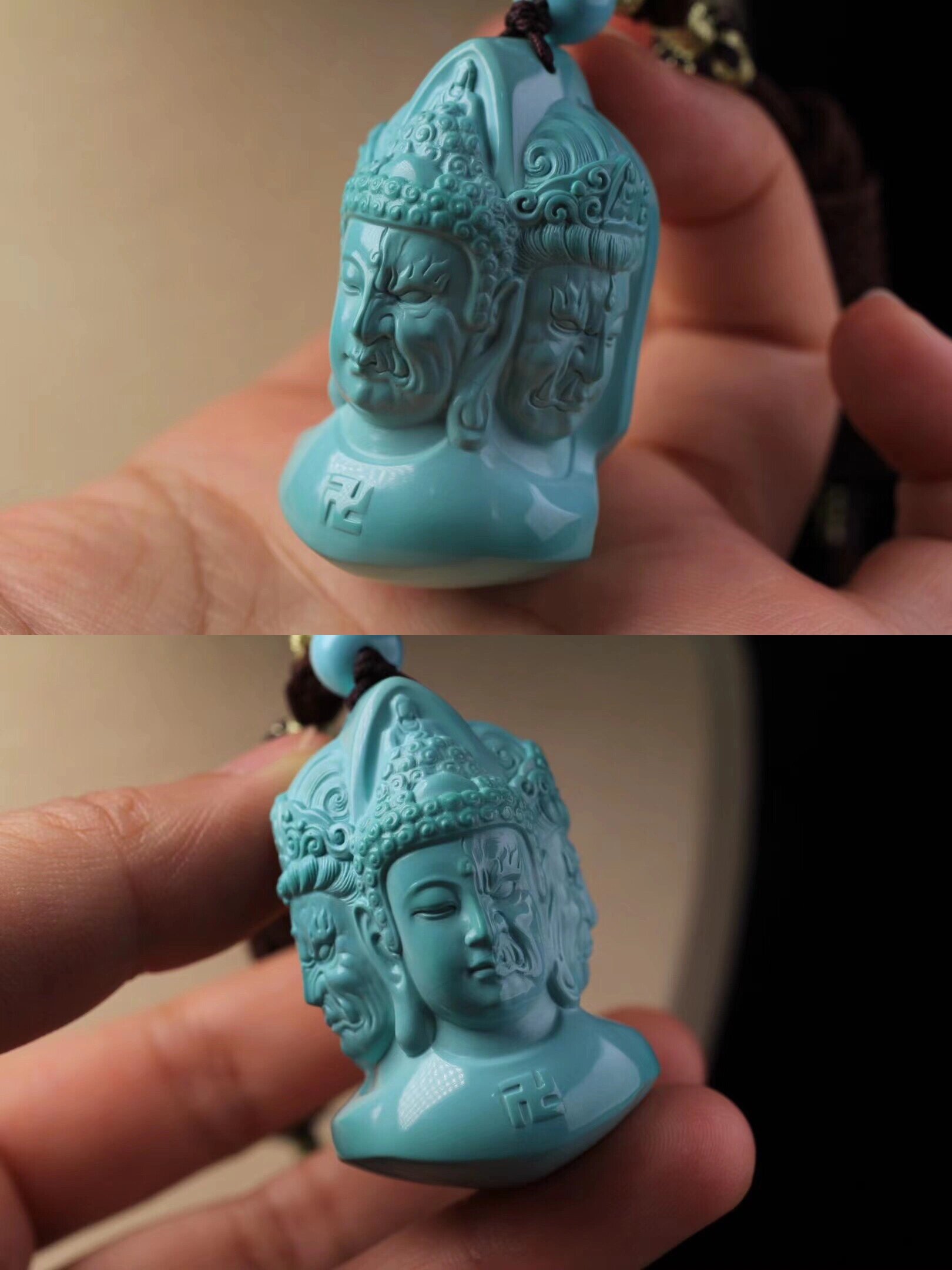 北工名师料工重器,绿松石一念之间立体雕件