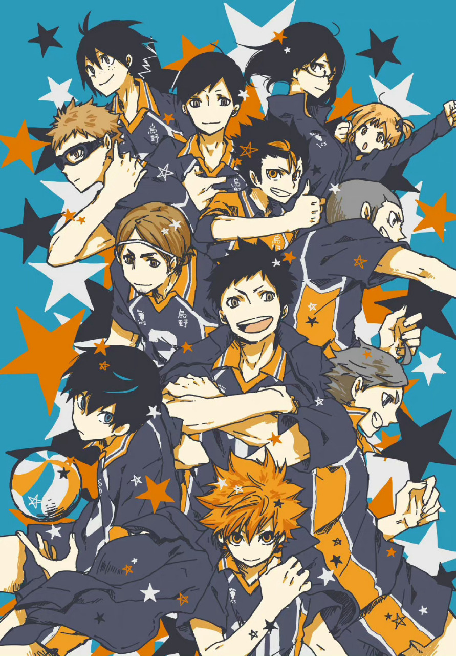 排球少年#全员帅呆了,画风绝绝子 【twitter : by shun_324】