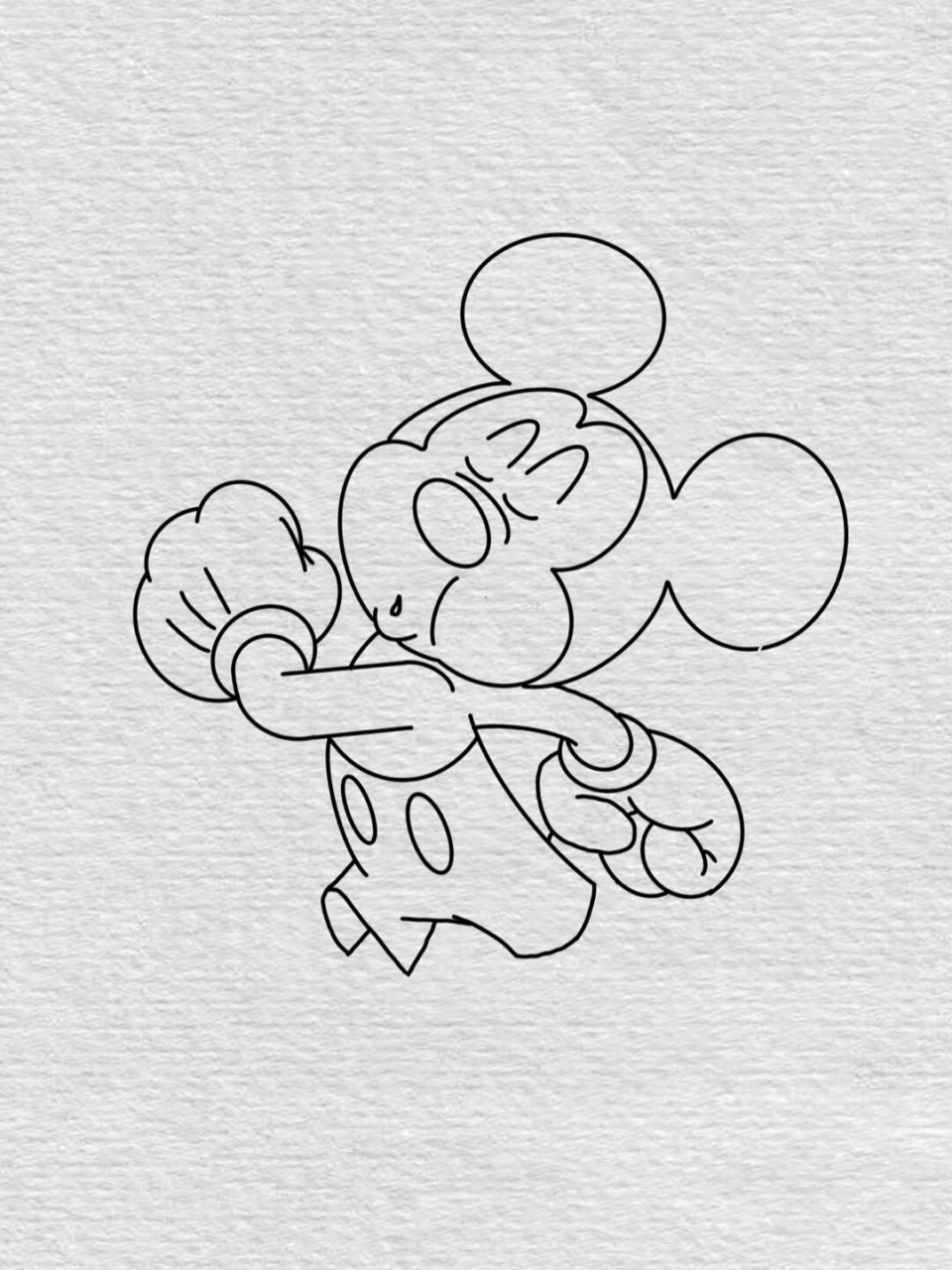 米老鼠的简笔画怎么画图片