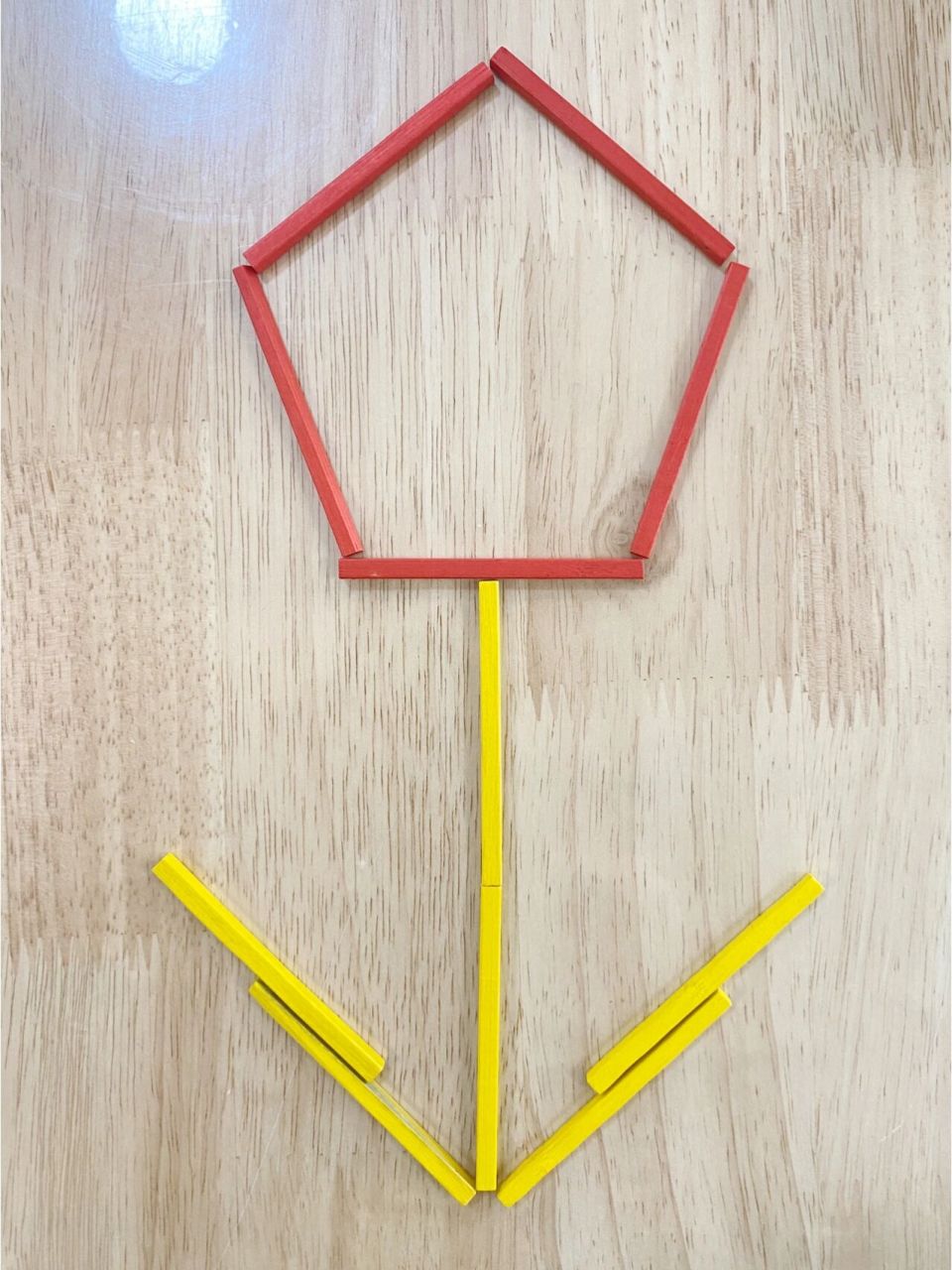 幼儿园益智区 火柴棍(火柴棒)拼搭图形,益智区游戏