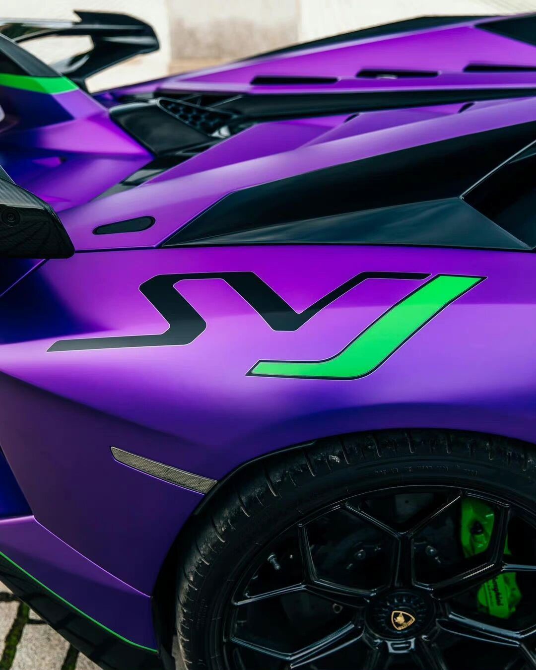 eva初号机版涂装的大牛94 兰博基尼aventador svj 6.