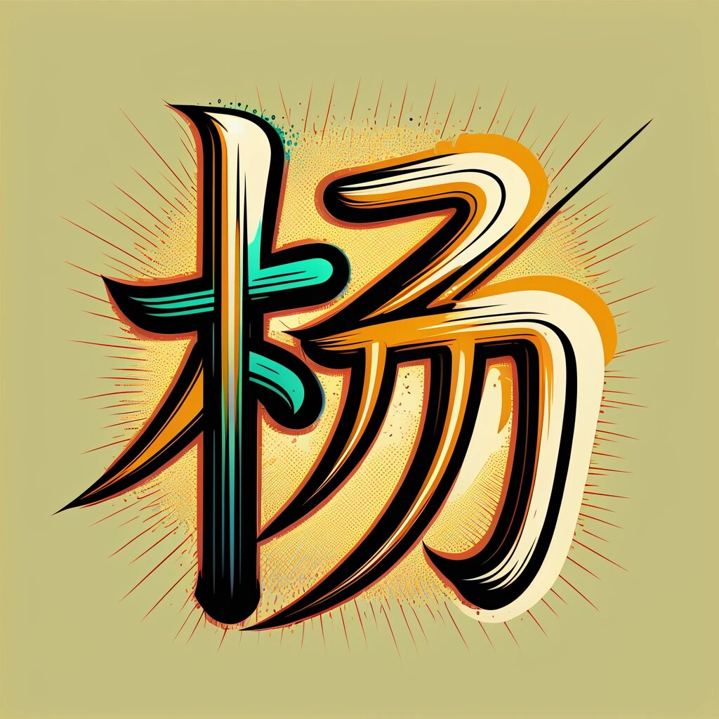 艺术字体设计·姓氏头像·不一样的ogo·杨