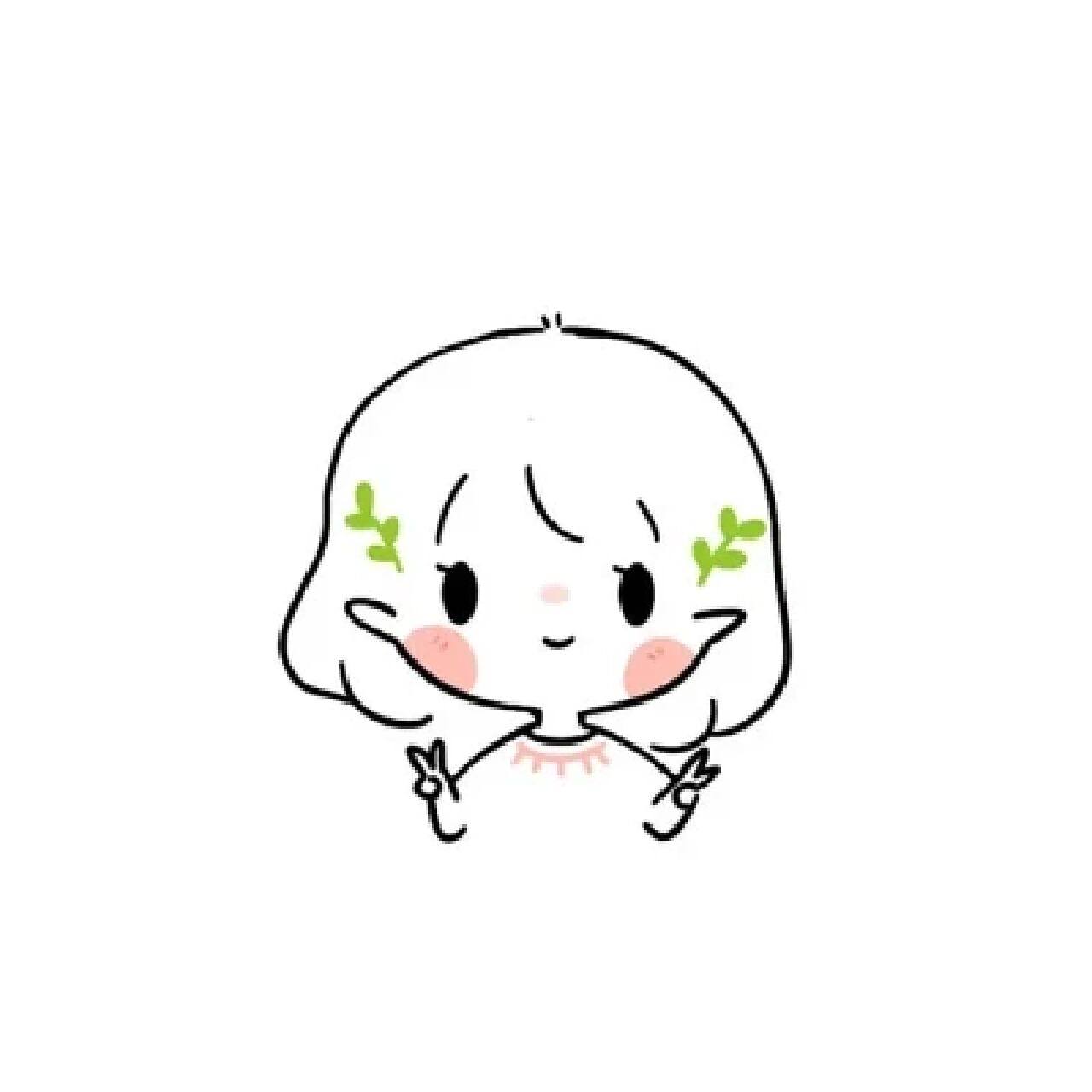 简约白底|手绘头像 这世界看似纷繁无双,但本质还是你一人的世界