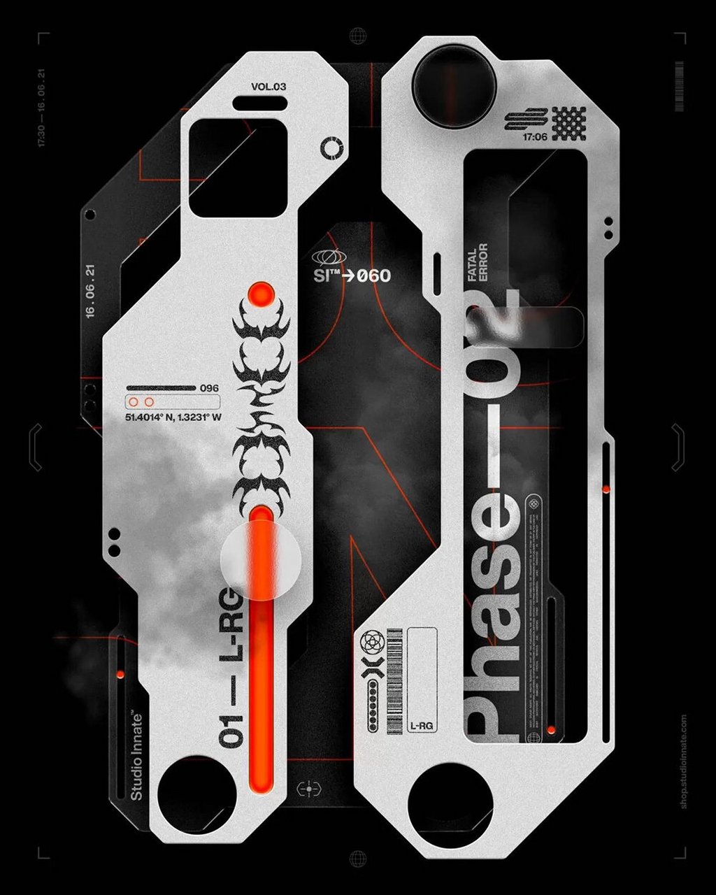 未来科技机能赛博朋克工业风机械边框素材 20款未来科技机能赛博朋克