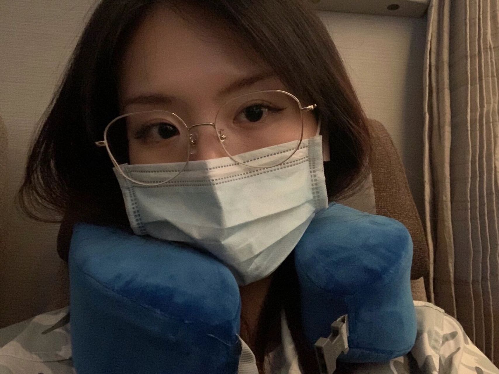 这是一条在天上的小红书—上海飞纽约 2021.8.