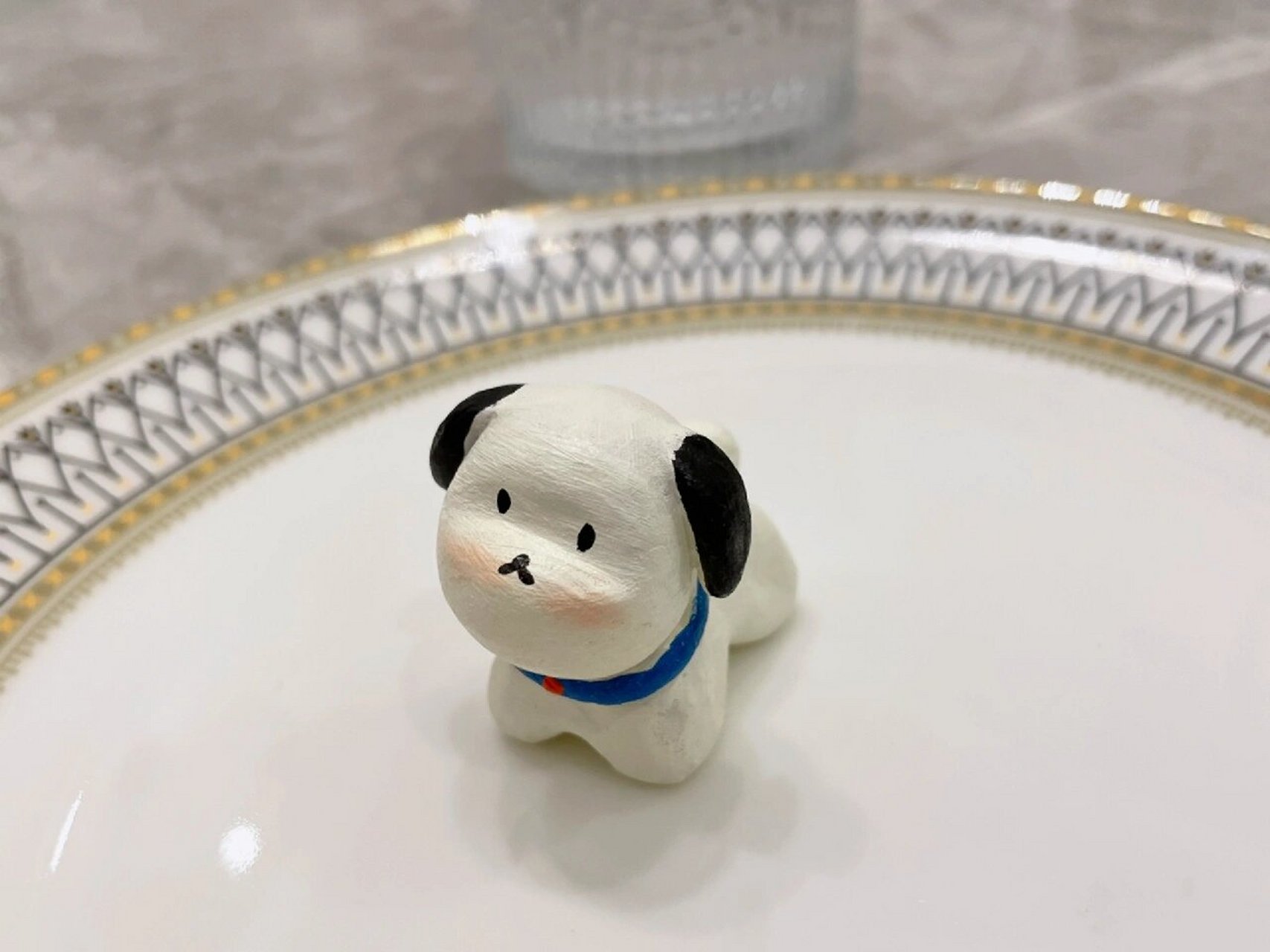 手工|石塑黏土 小动物 周末捏了两只小可爱 	 傲娇小狗98 	 傻萌