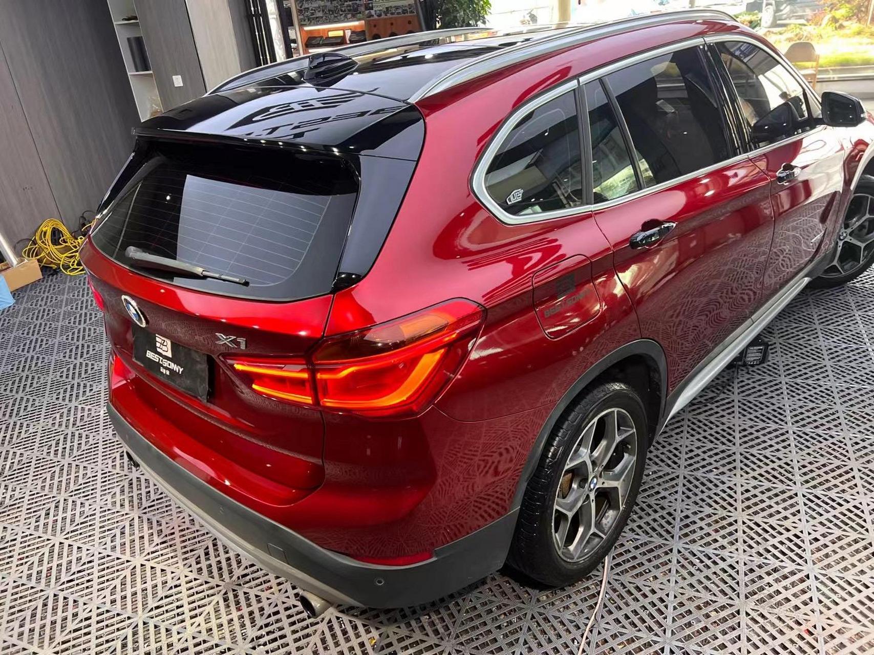 宝马x1 漆面樱桃红搞定 完美蜕变