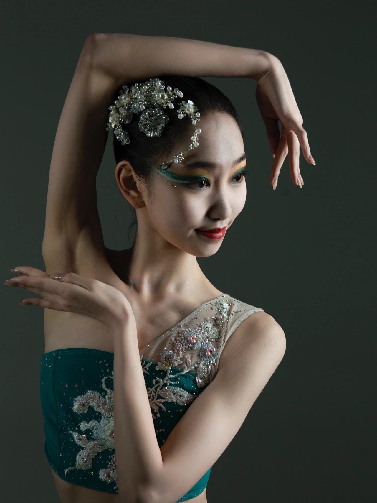 【舞蹈写真】傣族舞7915灰调绿