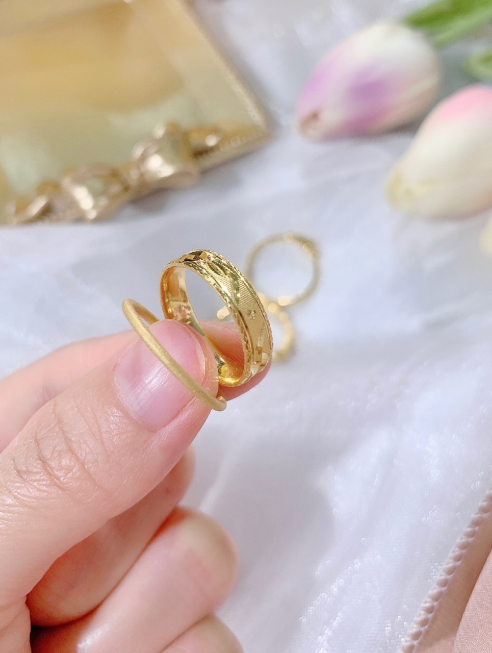 黄金戒指叠戴美炸天7015 姐妹们,你们的挖宝小能手又上线了~ 又是