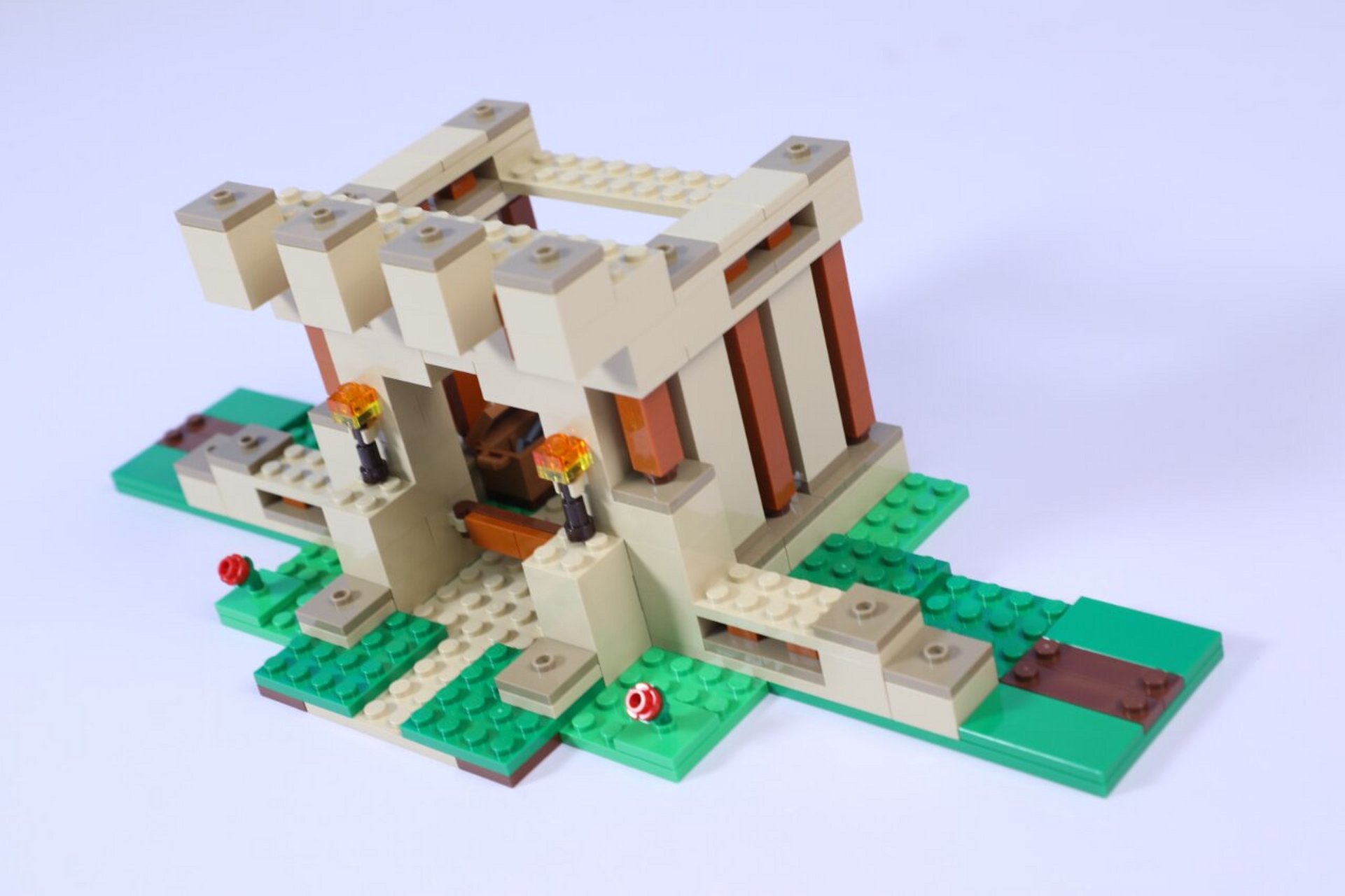 乐高03我的世界 21250 铁傀儡堡垒开箱 颗粒:868 人仔:5 年龄:9