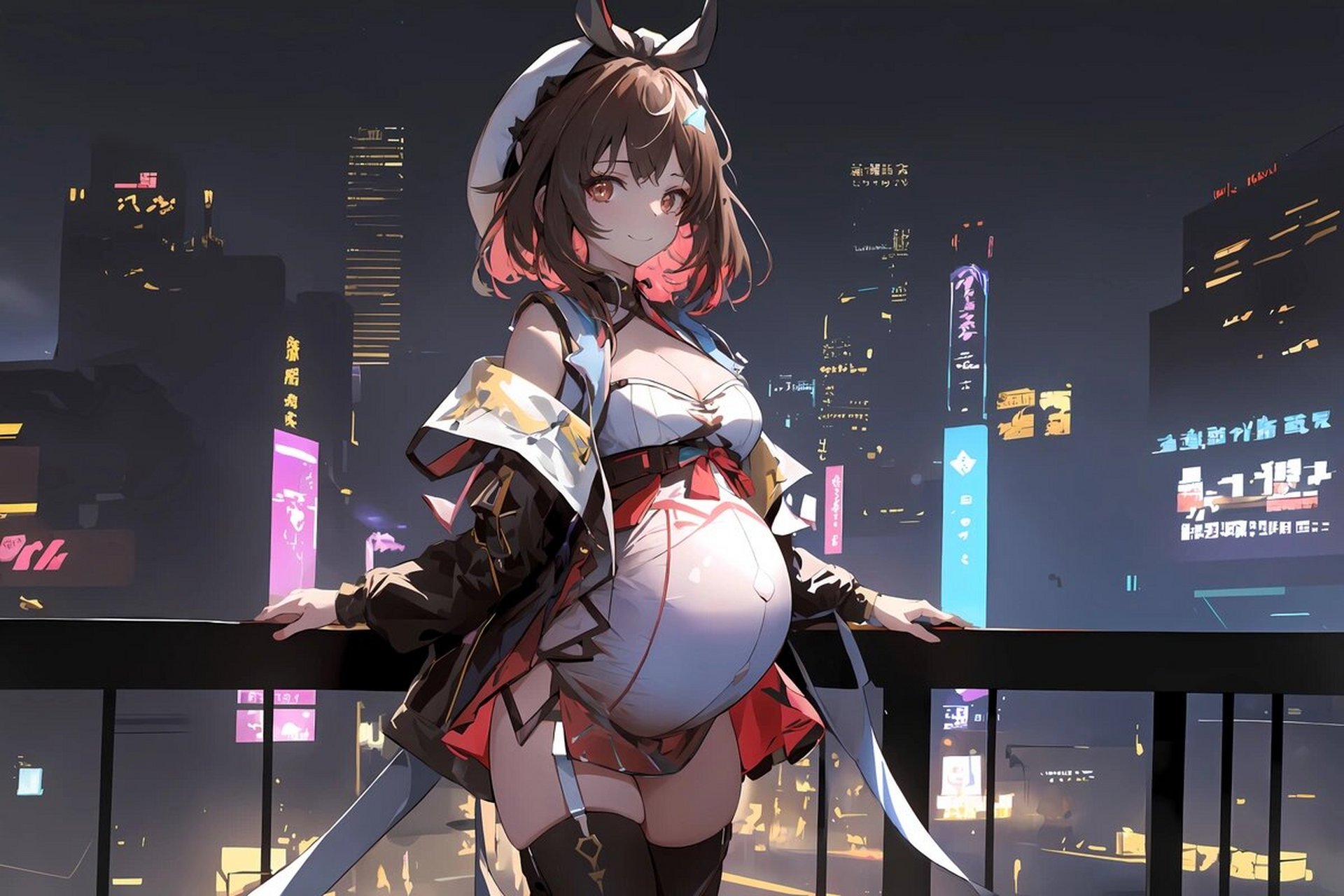 城里的大肚子美女(二) #概念设计# #原画