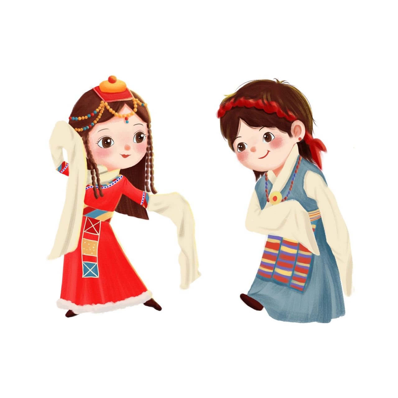 卡通跳舞人物97免抠素材 94今日素材 	 92手绘卡通清新唯美跳