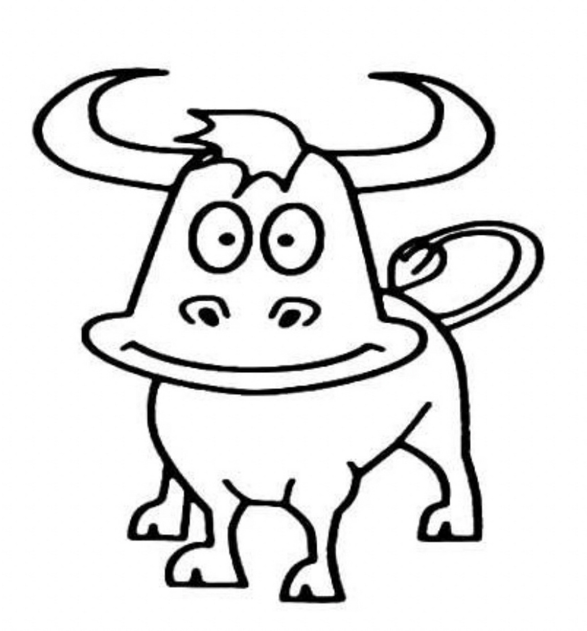画水牛的简笔画图片