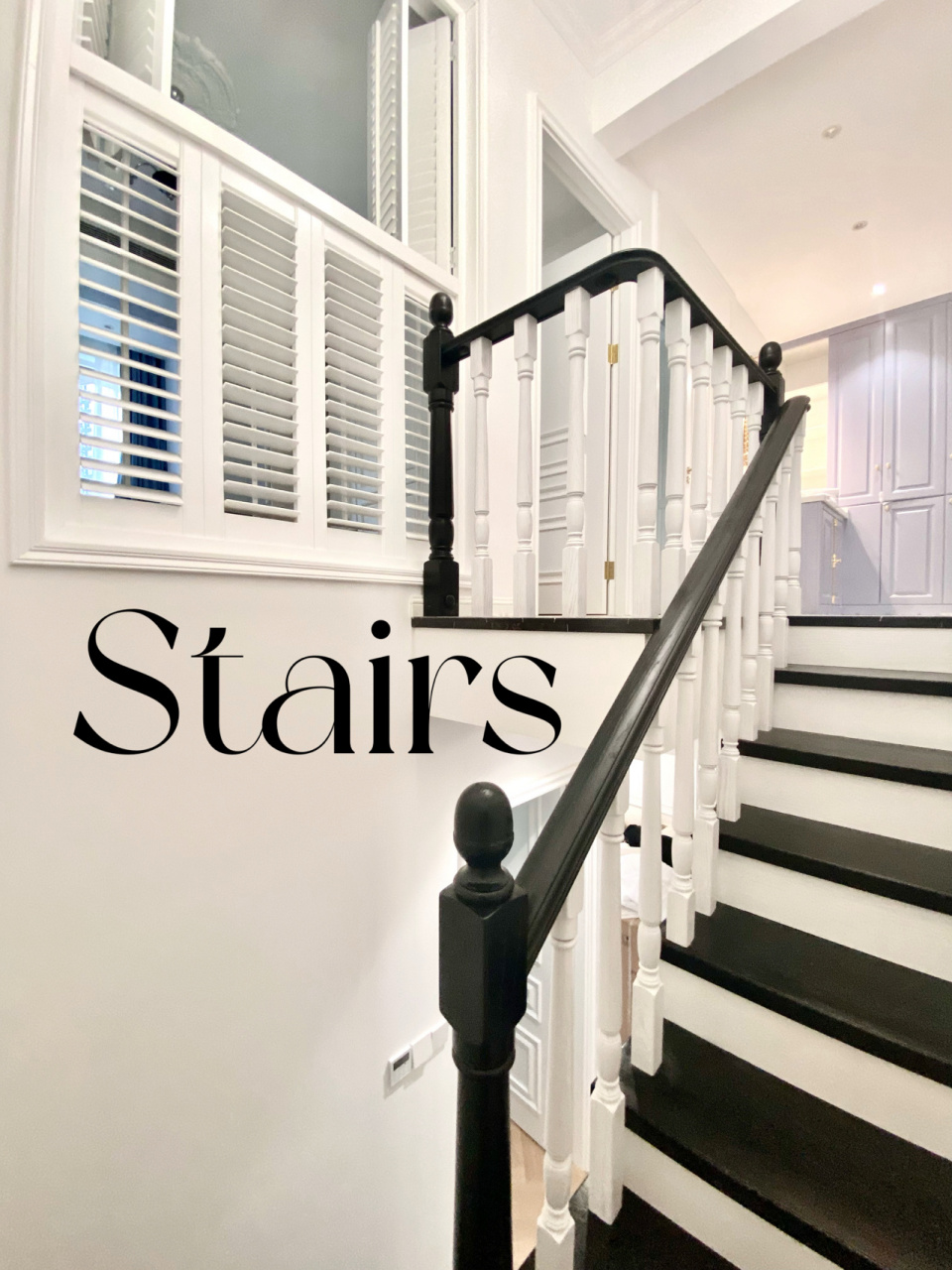 小复式|复古法式楼梯全景图 设计图 对法式黑白楼梯情有独钟的我定制