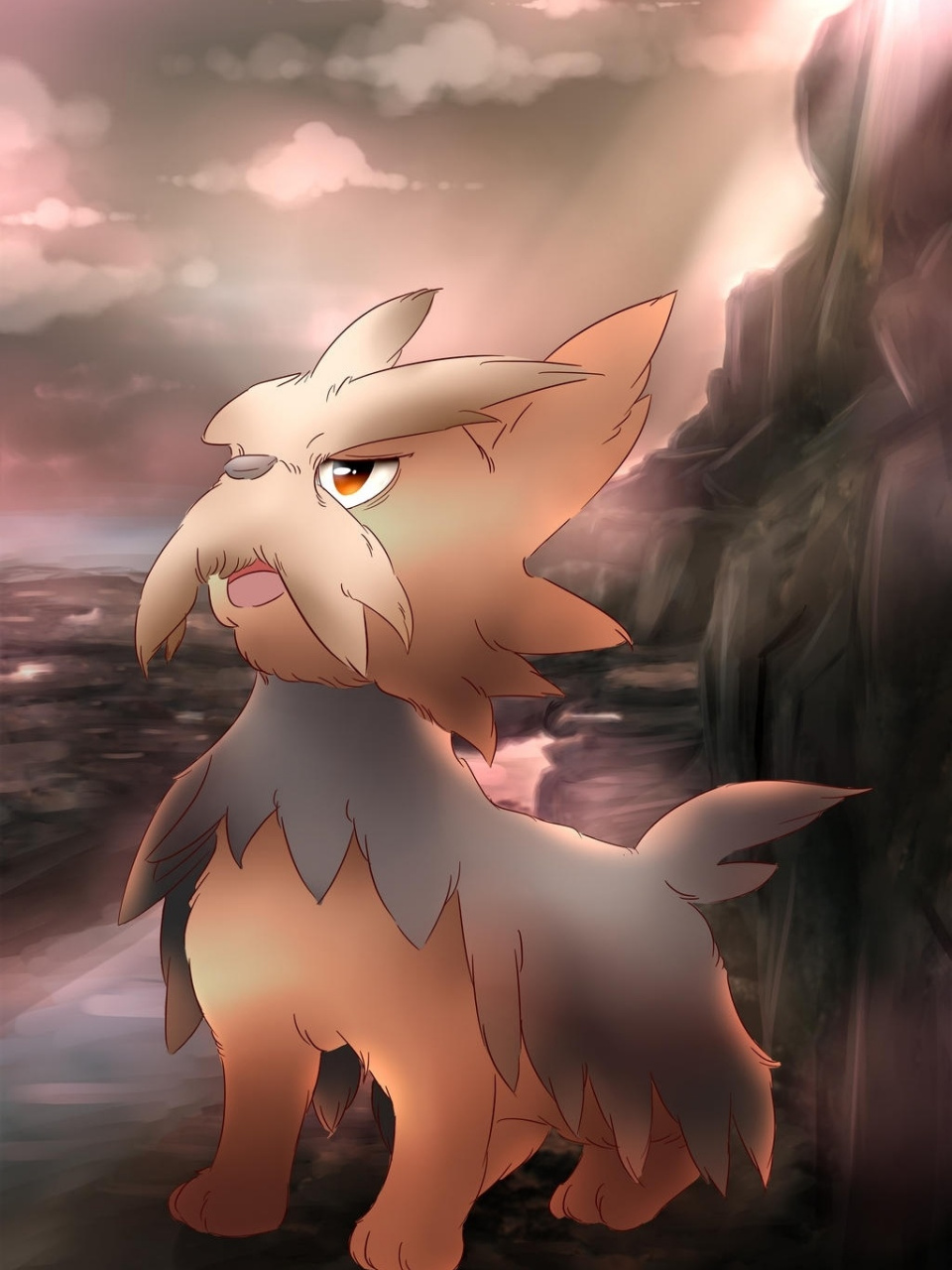 宝可梦|014每天一张手机壁纸:哈约克 哈约克的幼年是小约克,终极进化