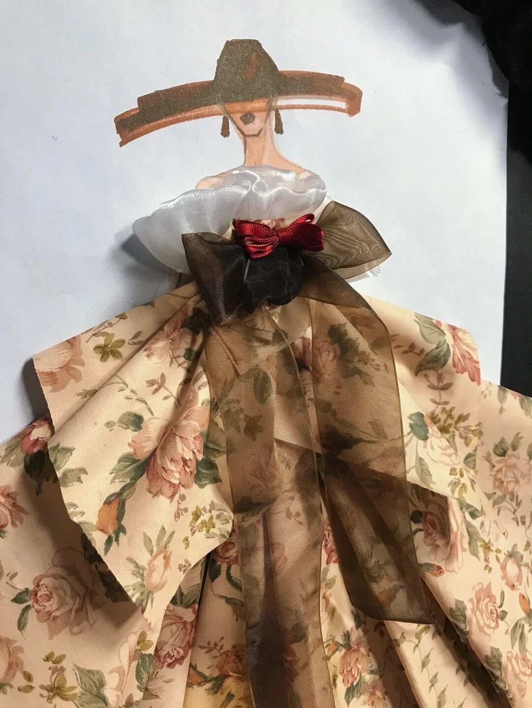 好看的服装设计粘贴画