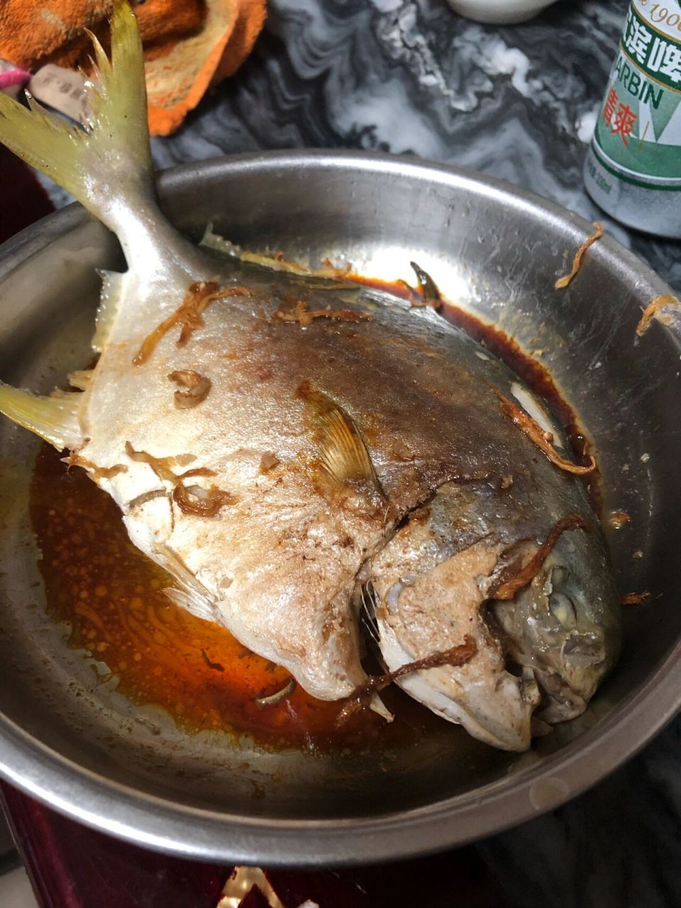 传说中的象鱼# 先煎再蒸才对味