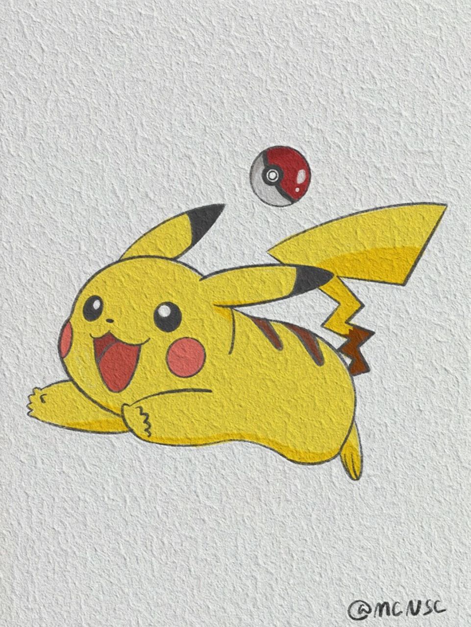 手绘一只小可爱/皮卡丘pikachu 十万伏特,就决定是你啦