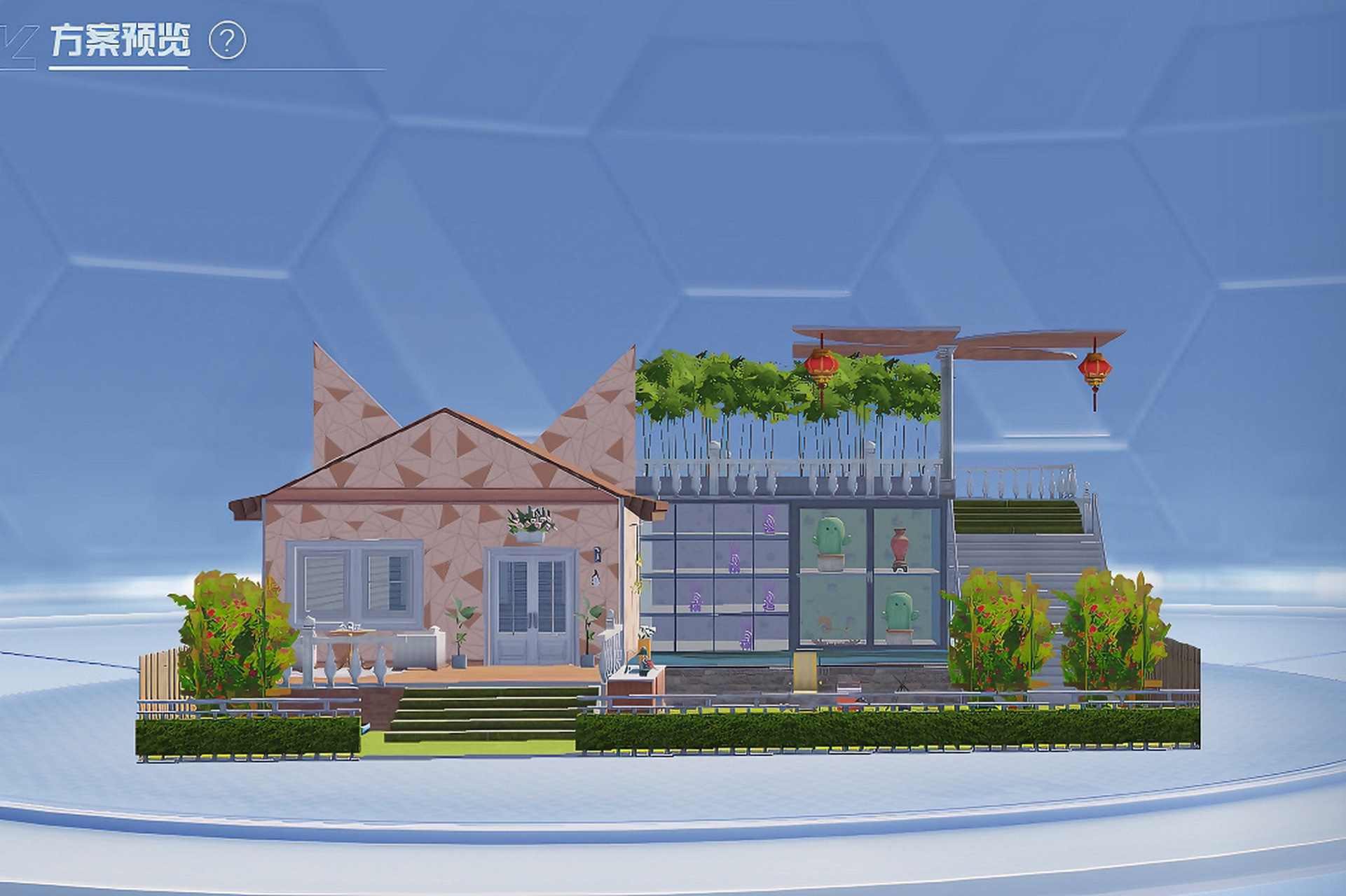 猫屋小院   和平精英猫屋房子和玩具橱窗太可爱啦