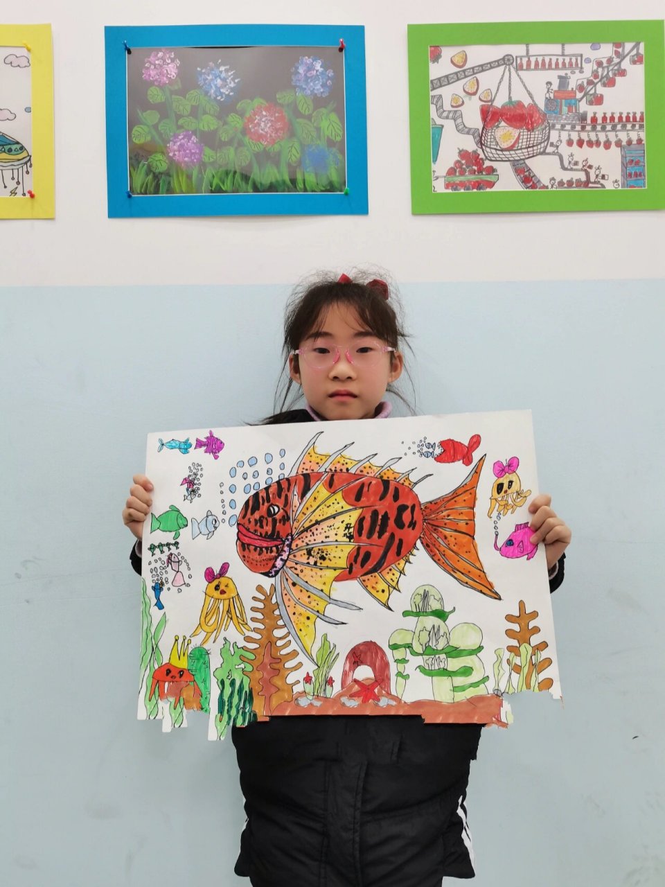 创意美术:《狮子鱼》