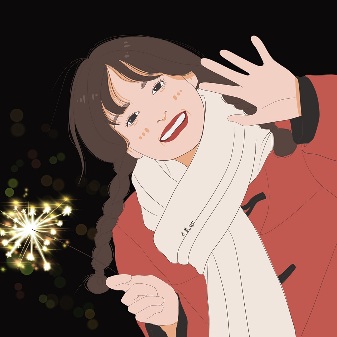 插画 | 新年头像 | 放仙女棒的小仙女 图片92二改92商用92去