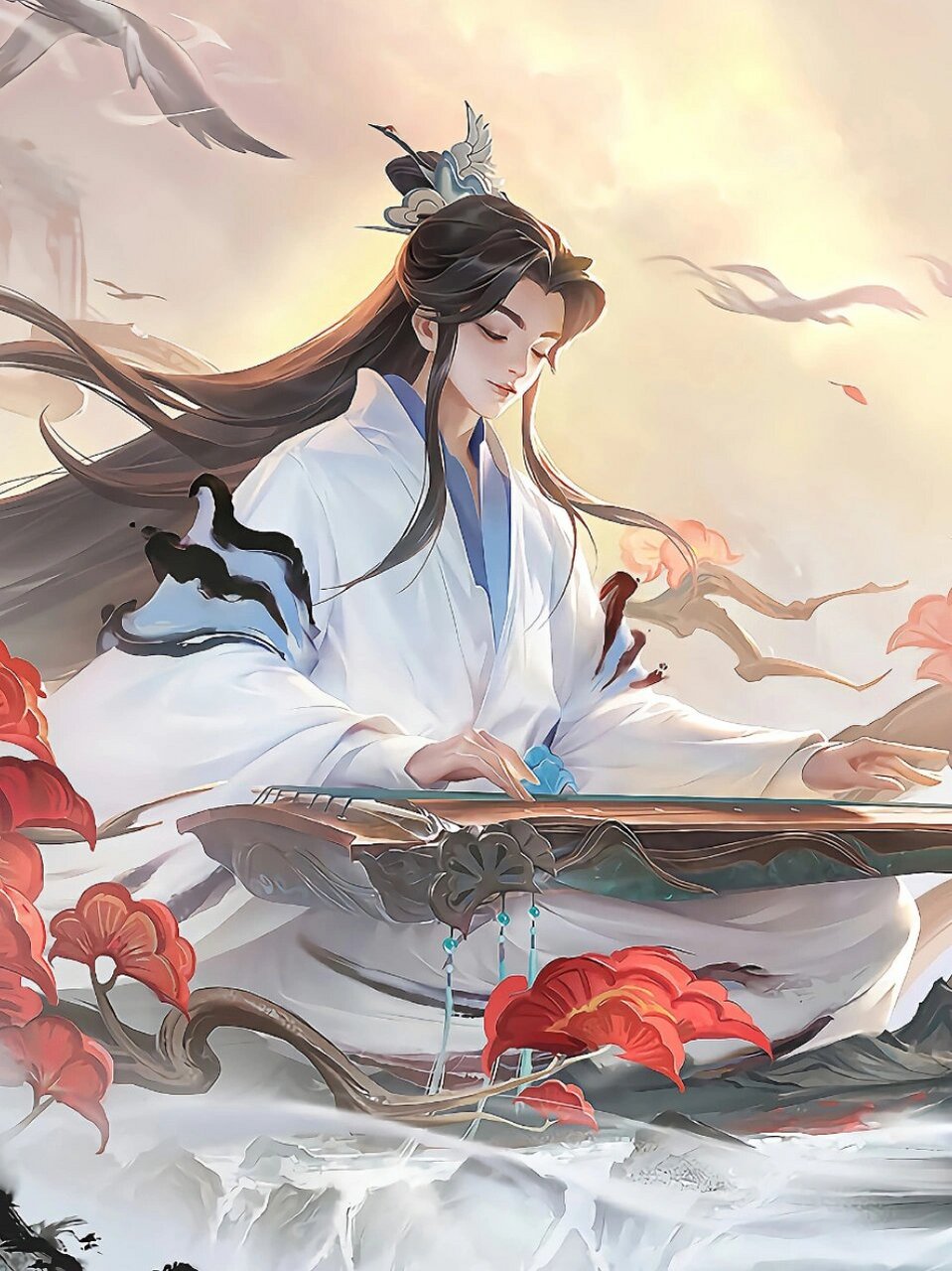 王者荣耀高清海报 嫦娥拒霜思,妲己紫罗兰之誓,庄周高山流水