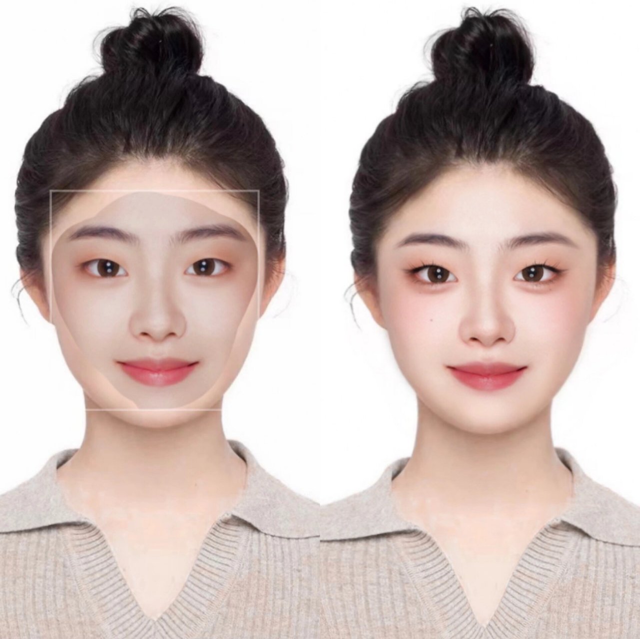 教程|给自己p一个丸子头证件照!