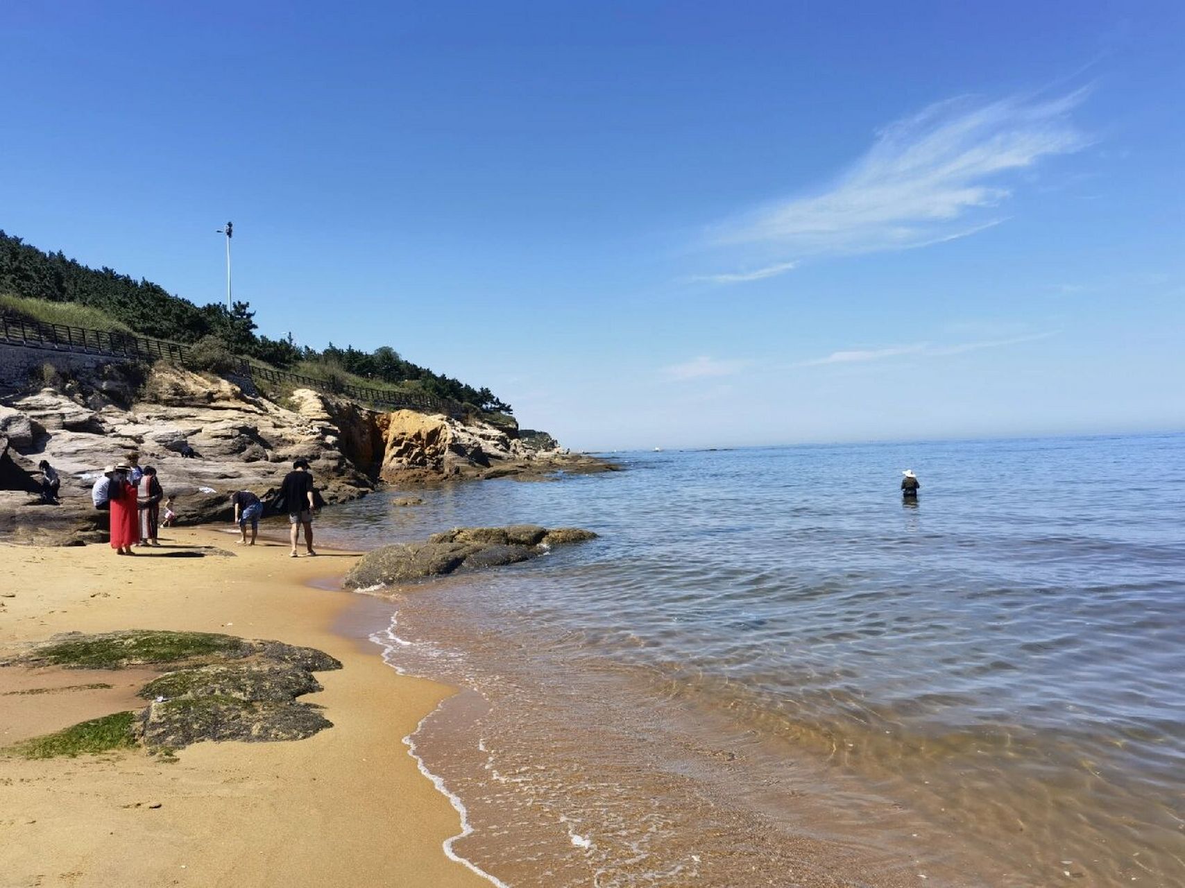 威海小石岛赶海公园图片