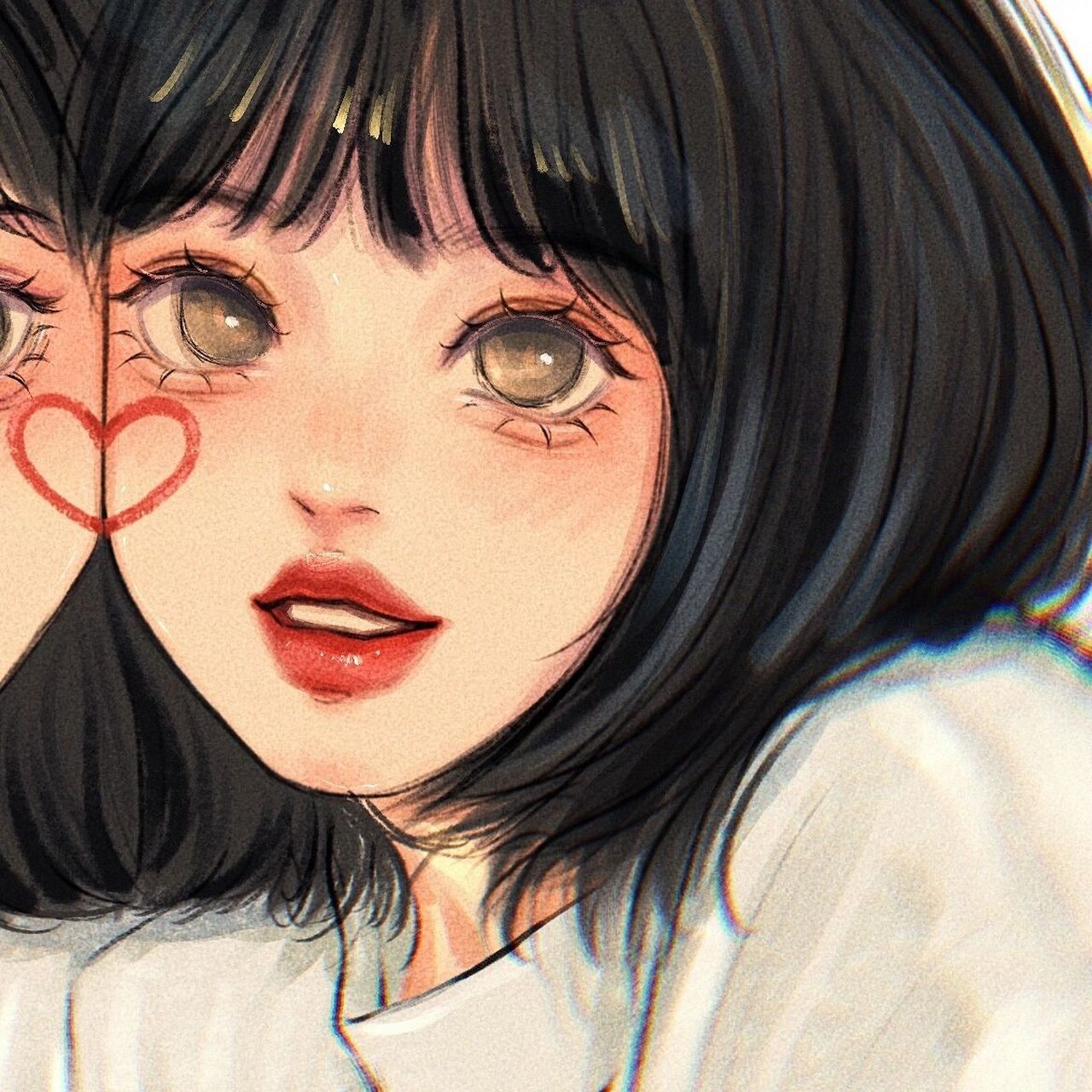 手绘头像7315爱心贴脸闺蜜头～ 今天的乌鲁木齐好