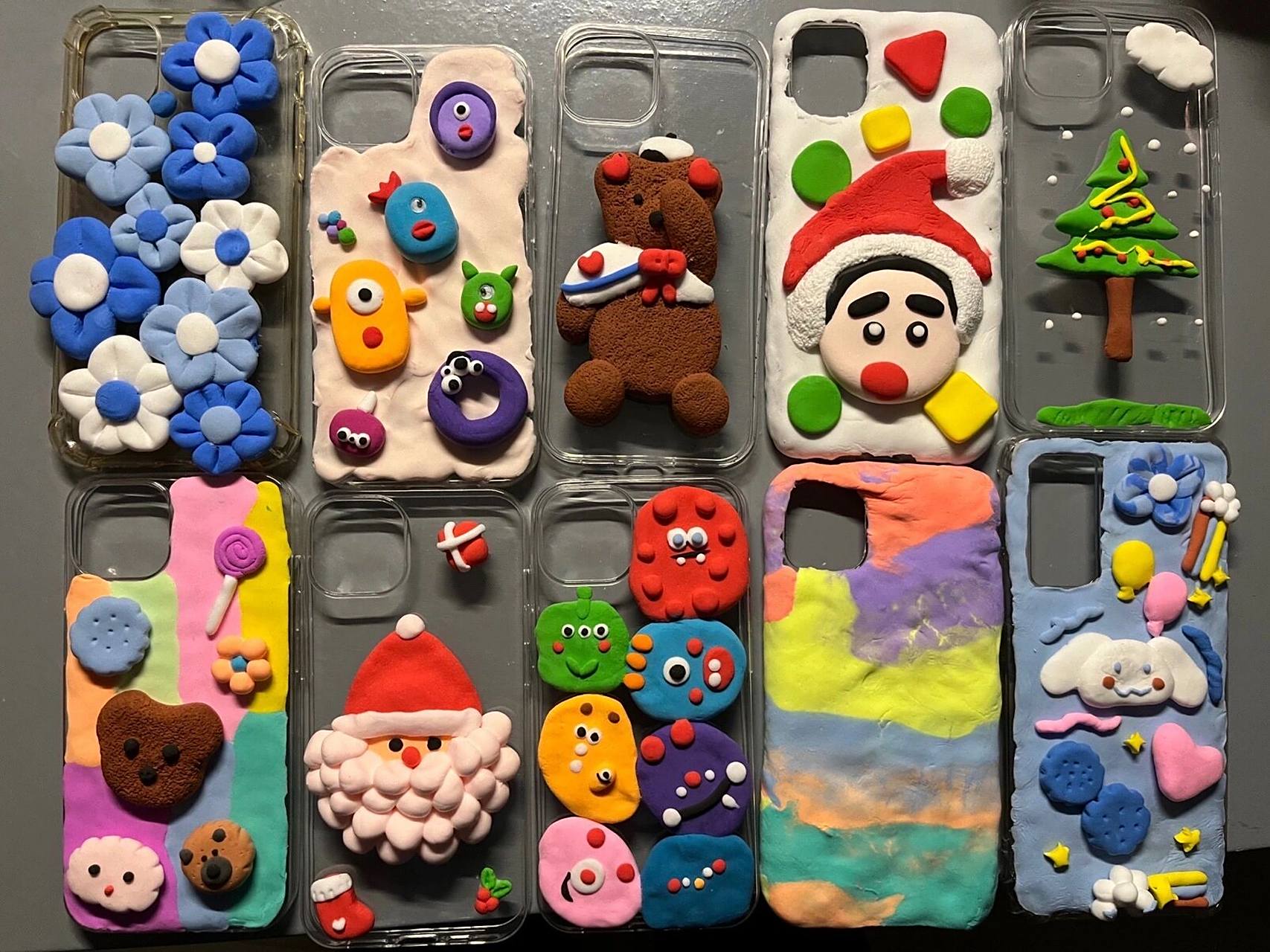 超轻粘土手机壳～简单易学可爱 自己在宿舍diy粘土手机壳啦0290