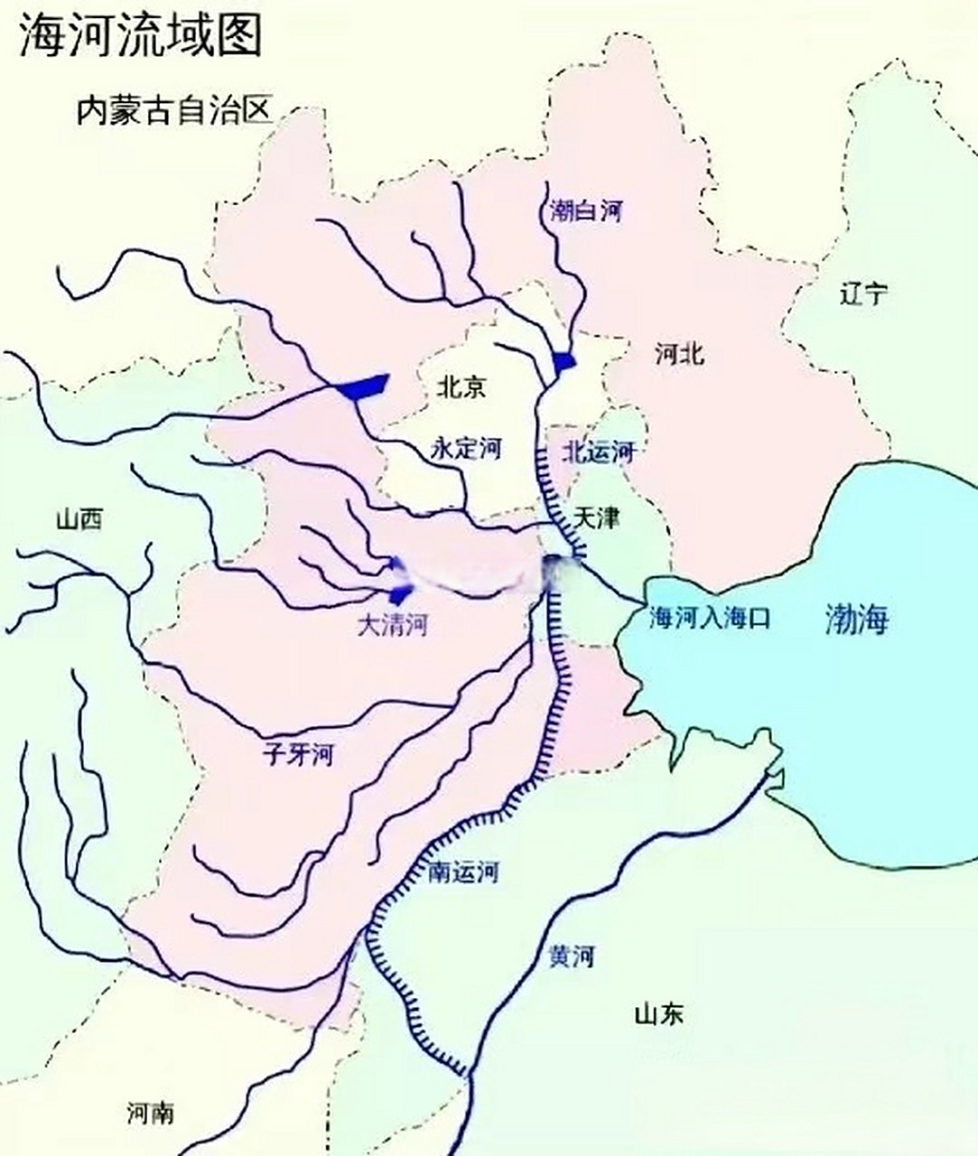 海河流域,一定程度上,把这些地方结成了"文化共同体".