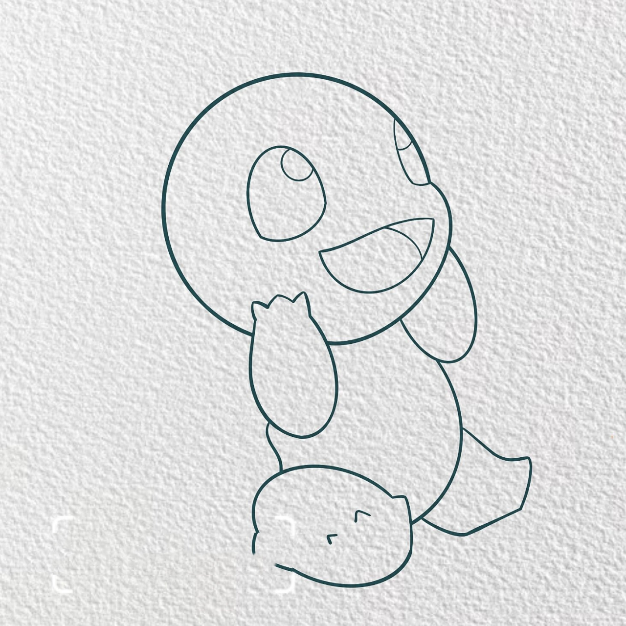 简笔画|【杰尼龟】(附过程) 90 90 90 【用具】 44procreate