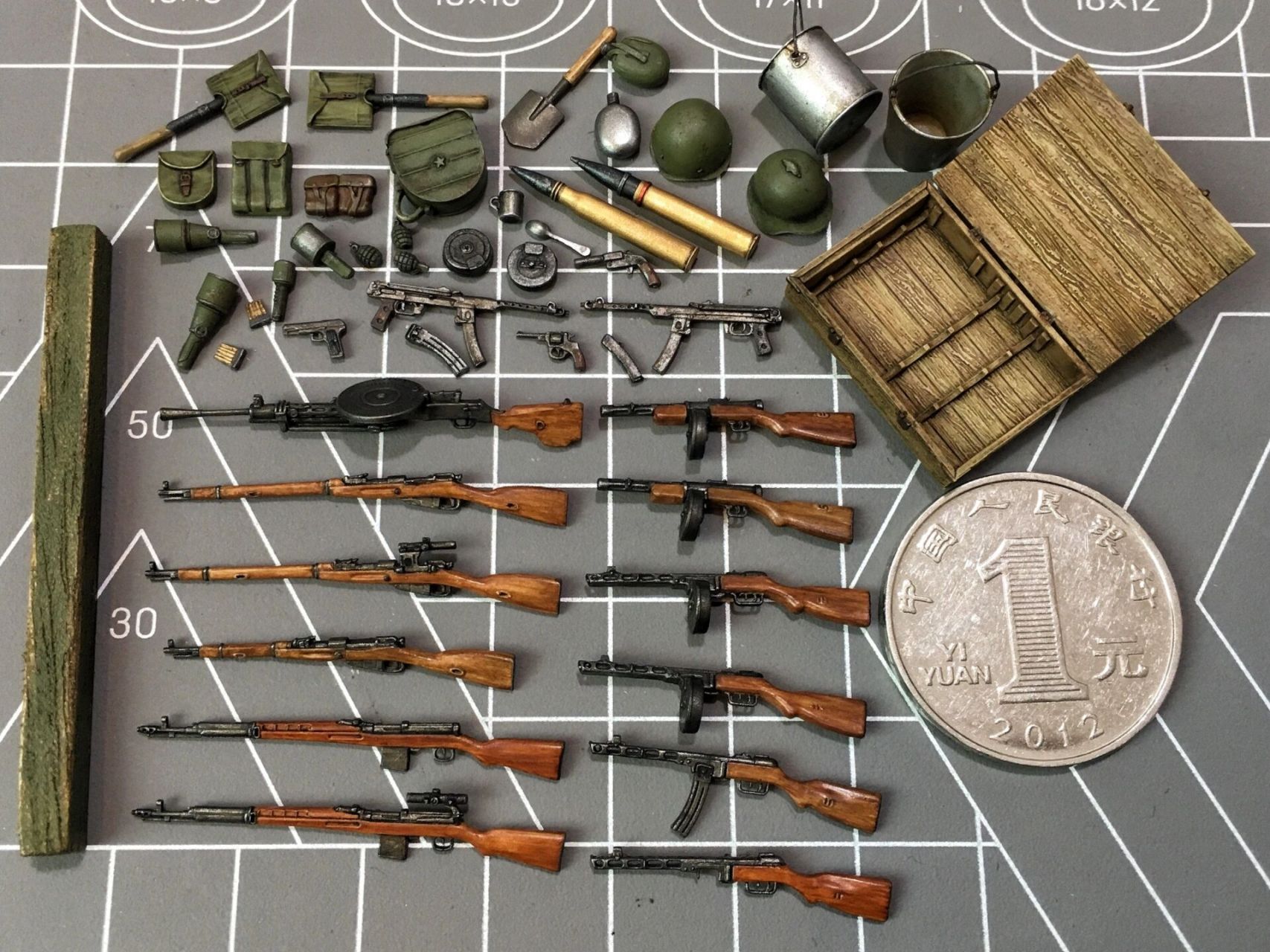 二战苏联单兵武器枪械装备 模型制作涂装 亲爱的达瓦里氏,你的装备到