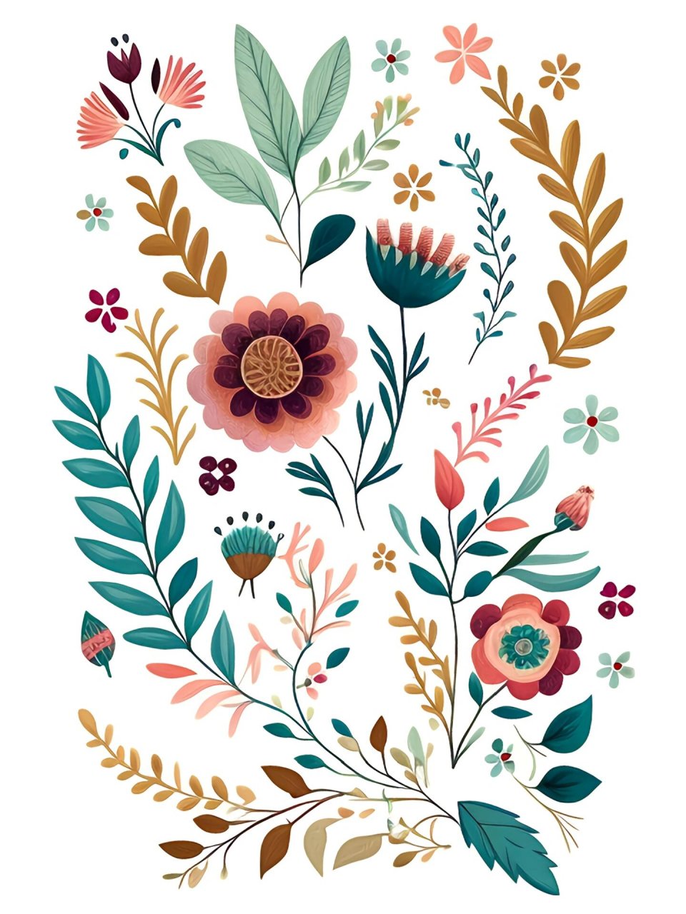 花卉图案|佩斯利花纹 佩斯利图案是一种典型的纹样,它通常由弧线和