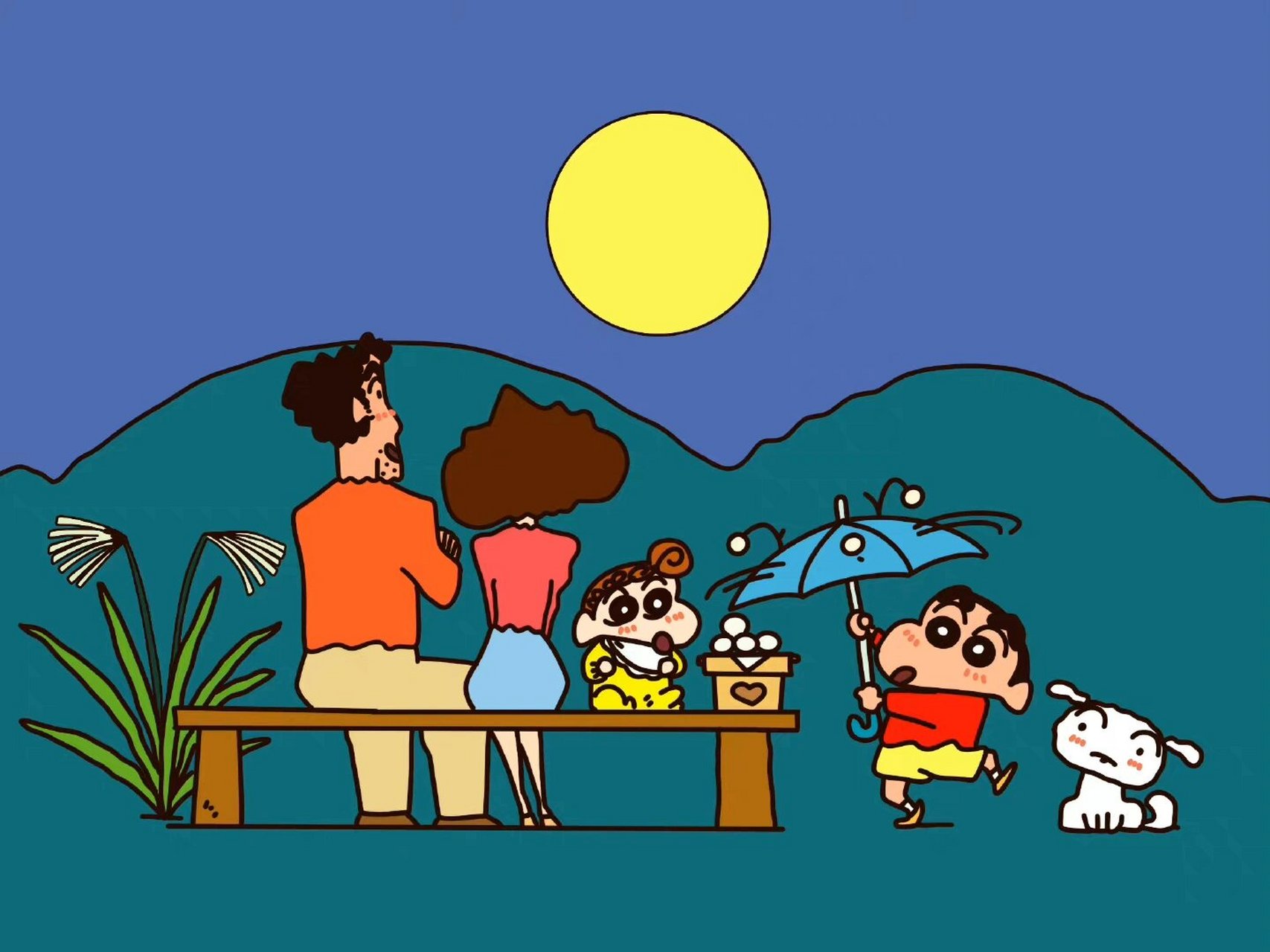 壁纸|蜡笔小新电脑壁纸来咯
