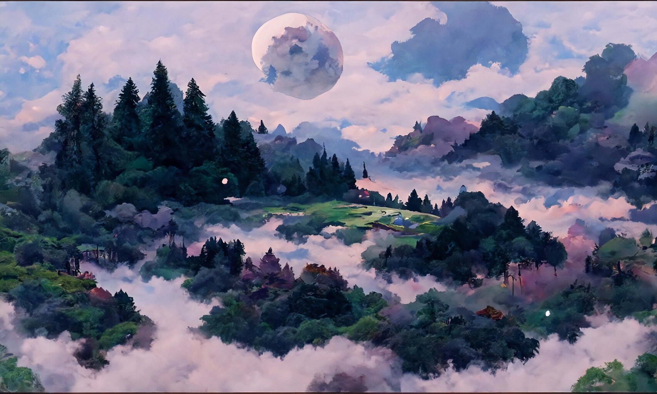 每天工作累了,就打开神仙配色壁纸养养眼…… 双月临近结束,okr赶不完