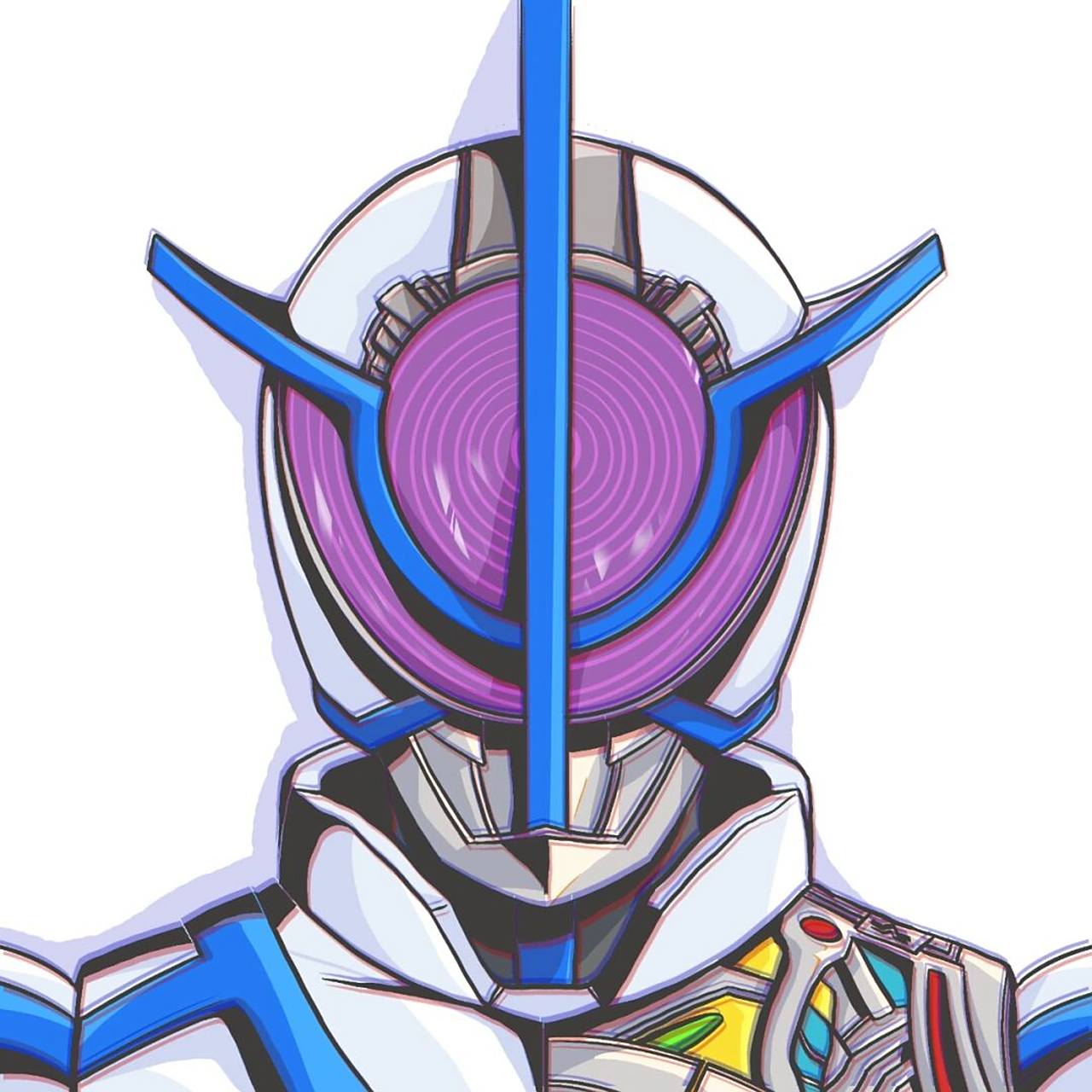 画画# #假面骑士# #procreate# #头像分享# #假面骑士555# #何润东