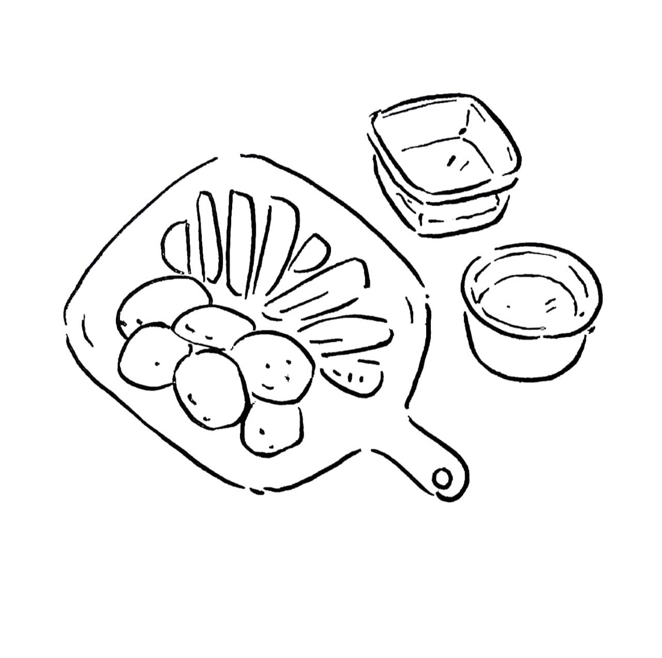 分享几张营养早餐简笔画