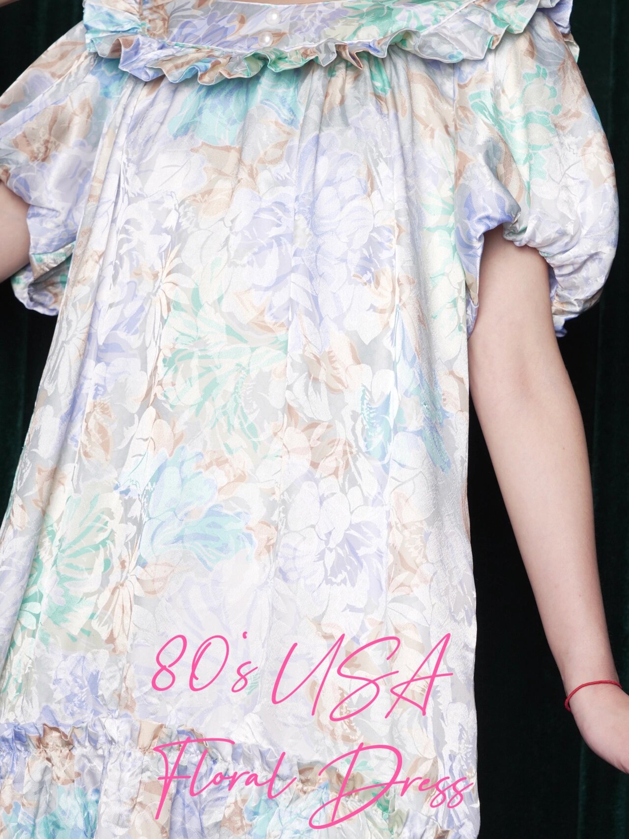 八十年代碎花连衣裙分享