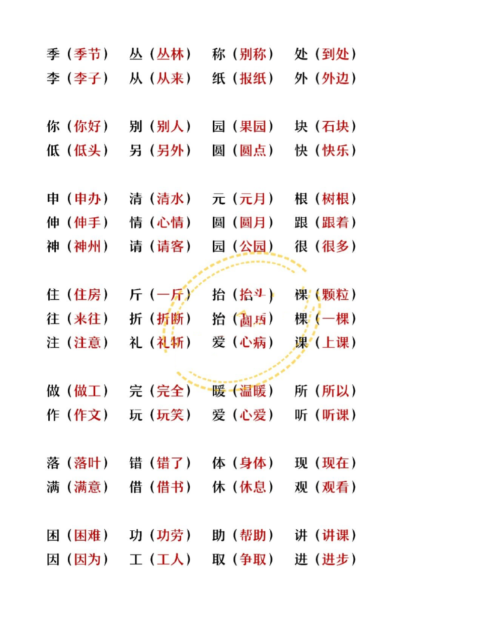 二年级上册语文常考形近字大全及组词 二年级上册语文常考形近字大全