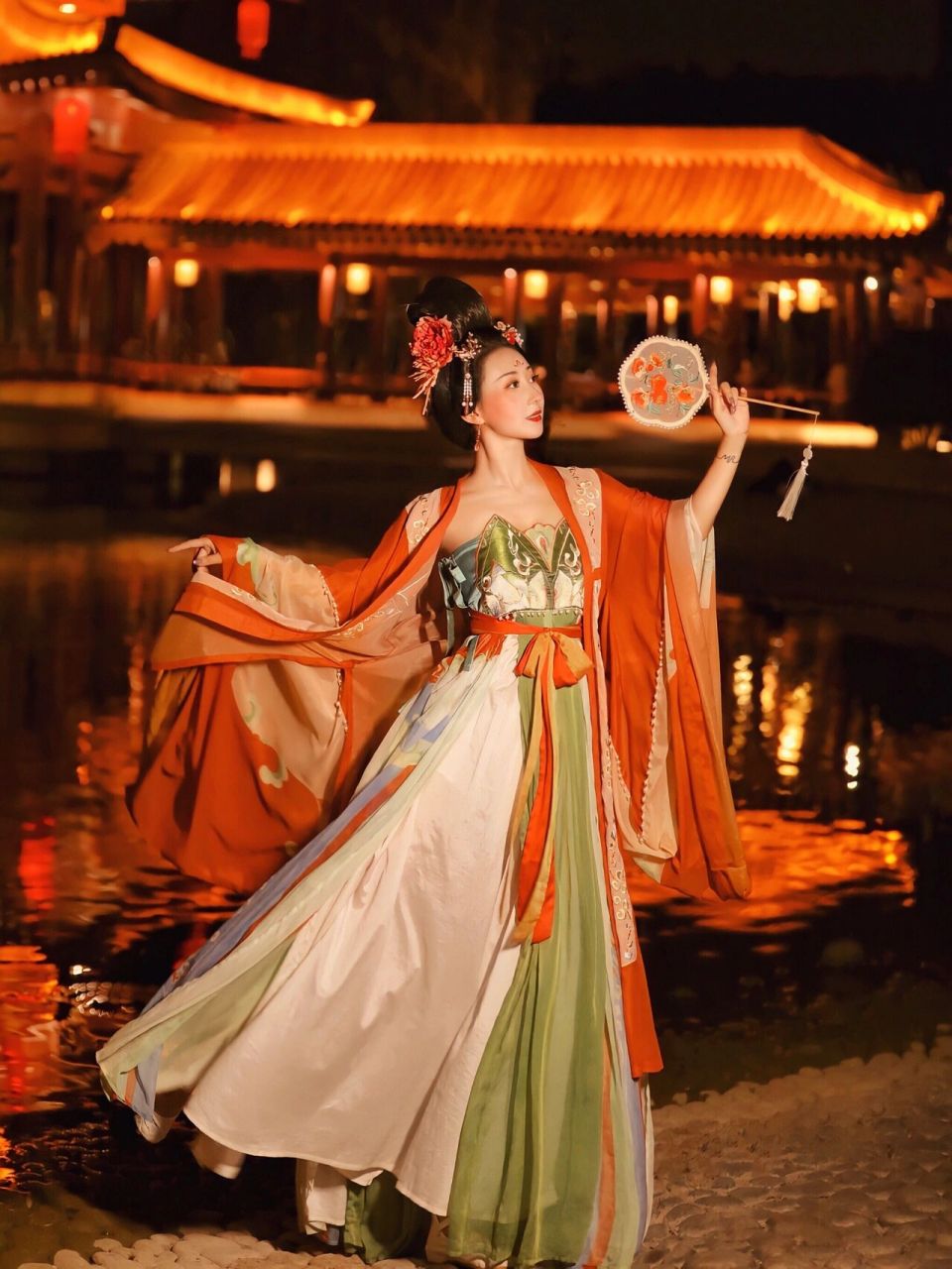 国风盛世|大唐芙蓉园不夜城汉服夜景拍摄 97十三朝古都西安又称长安
