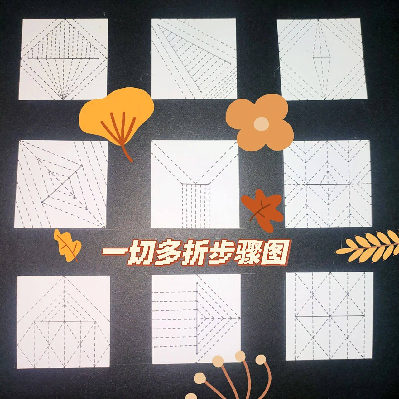 一切多折的步骤图来啦哦( ﹡03o03﹡ )